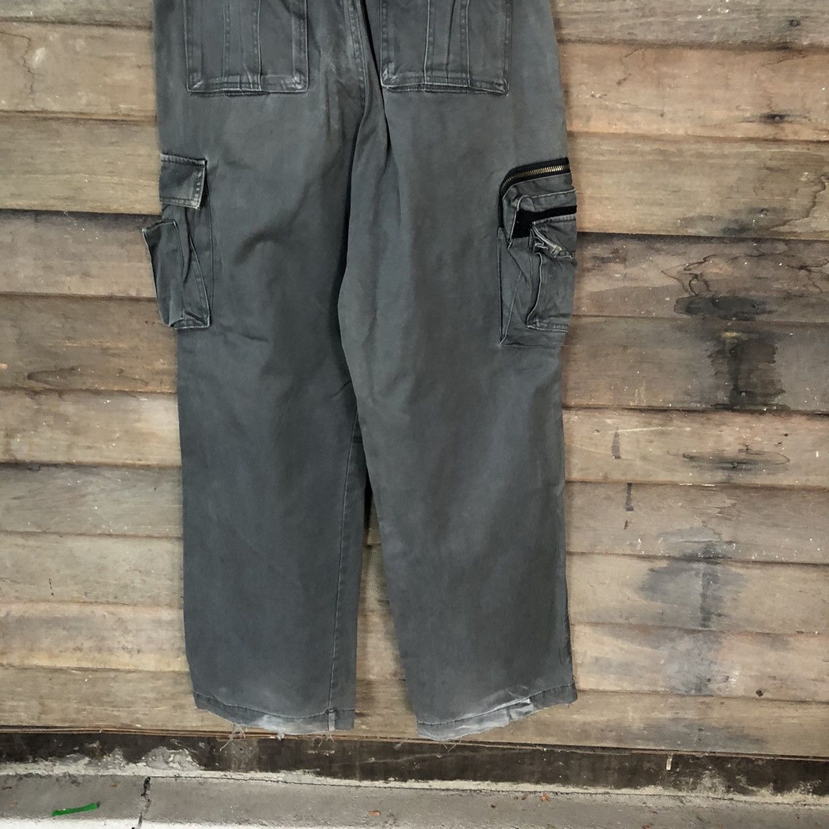 Vintage DL Vache Grey faded multi pocket tactical Cargo Pants #4504 Size US 34 / EU 50 - 13 Thumbnail