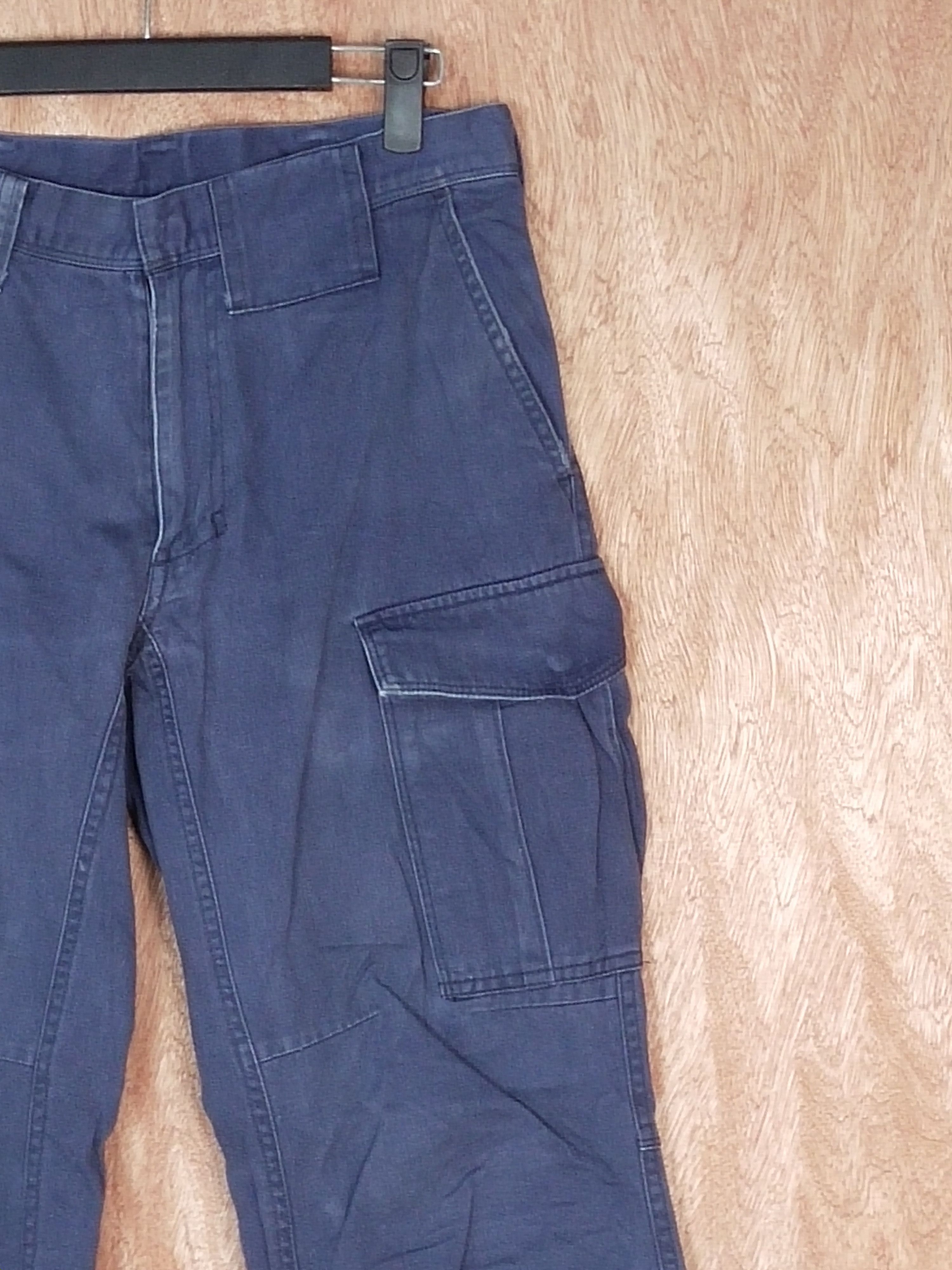 Japanese Brand Japan Dark blue multipocket distressed cargo pants #S124 Size US 31 - 5 Thumbnail