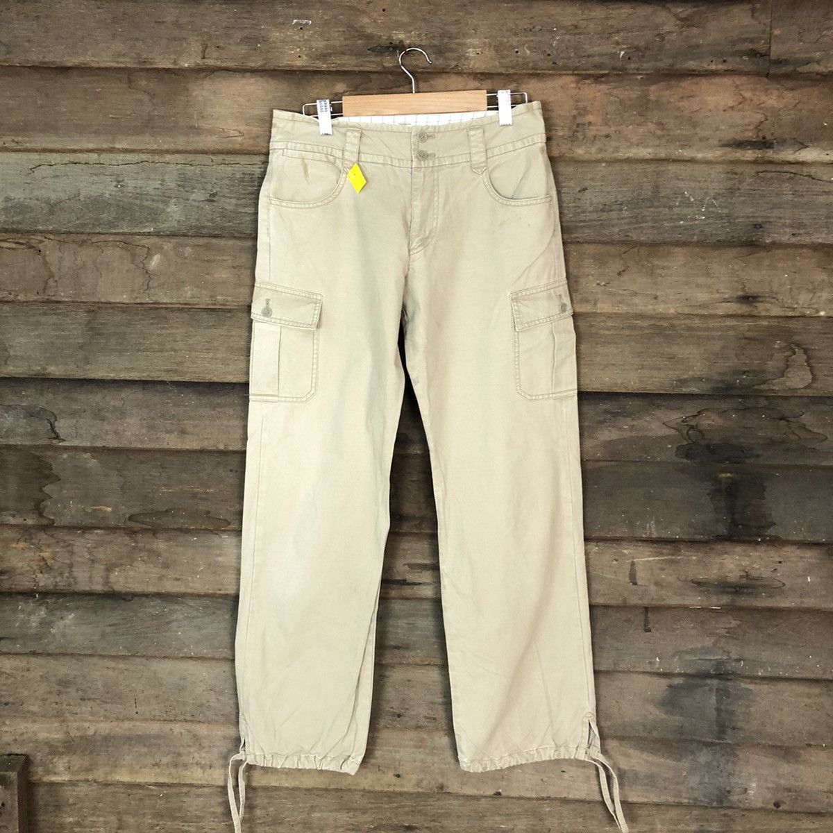 Japanese Brand streetwear Cream multi pocket utility Cargo Pants #3394 Size 30" / US 8 / IT 44 - 1 Thumbnail