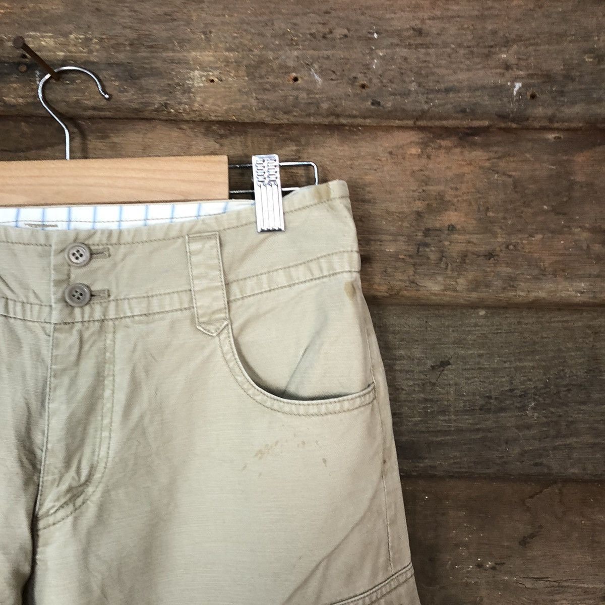 Japanese Brand streetwear Cream multi pocket utility Cargo Pants #3394 Size 30" / US 8 / IT 44 - 5 Thumbnail