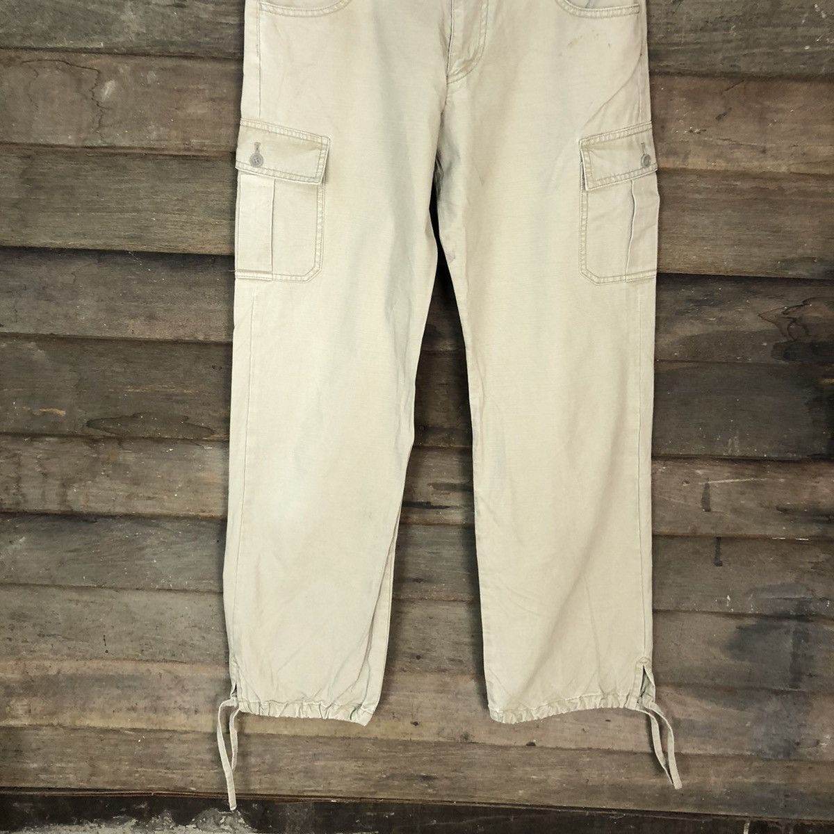Japanese Brand streetwear Cream multi pocket utility Cargo Pants #3394 Size 30" / US 8 / IT 44 - 3 Thumbnail