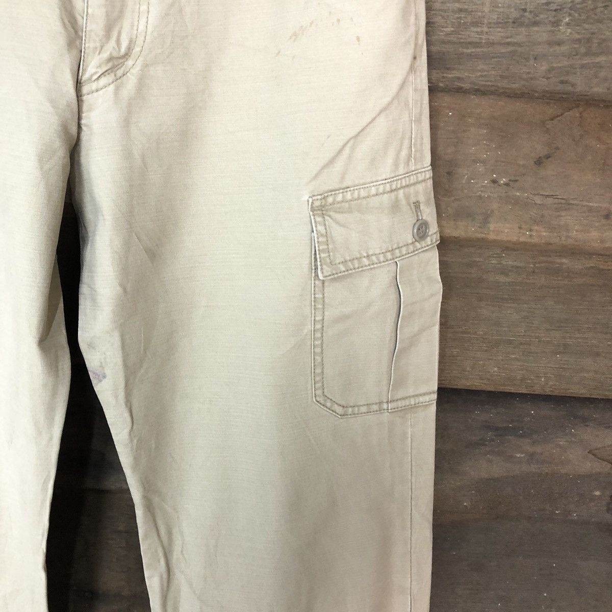 Japanese Brand streetwear Cream multi pocket utility Cargo Pants #3394 Size 30" / US 8 / IT 44 - 7 Thumbnail