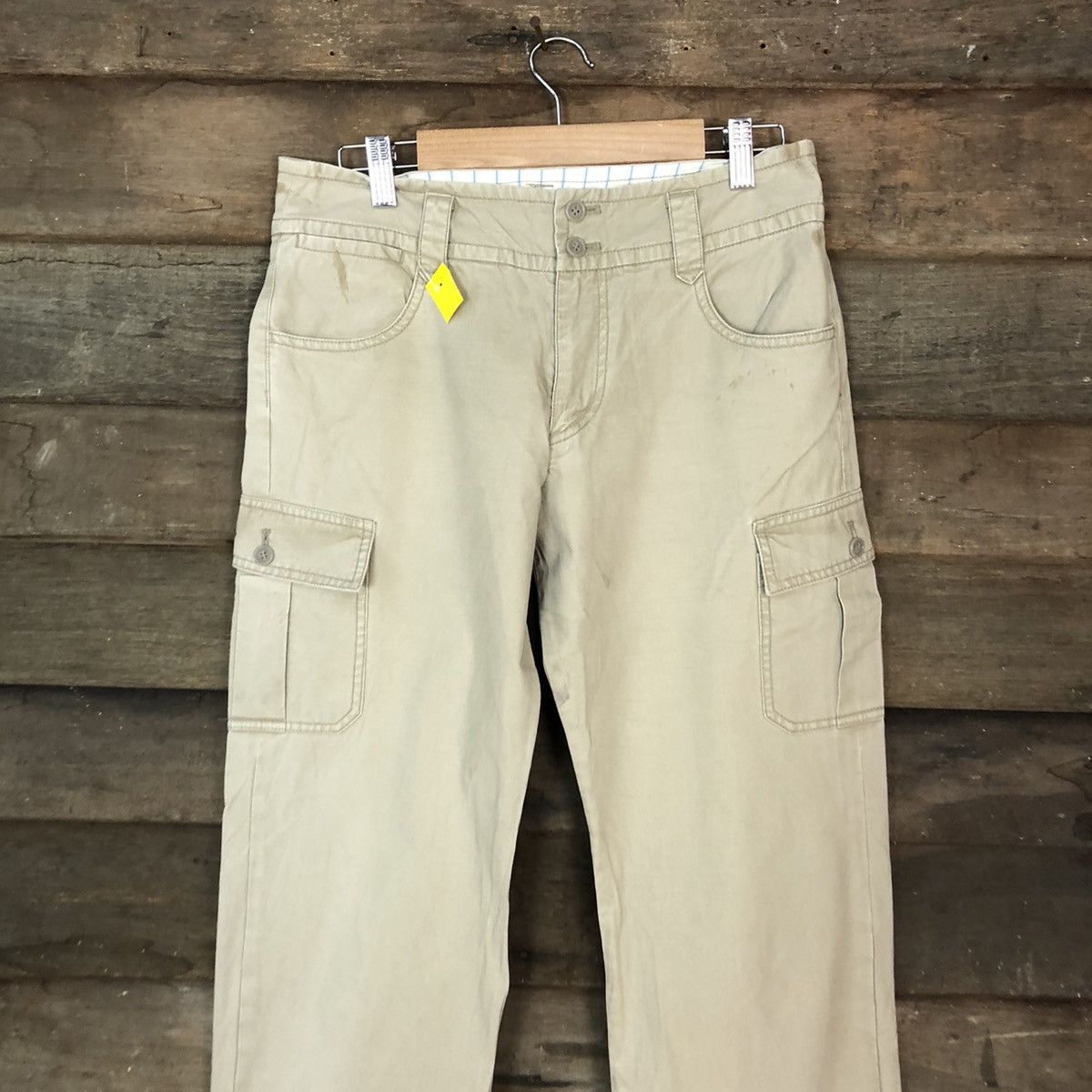Japanese Brand streetwear Cream multi pocket utility Cargo Pants #3394 Size 30" / US 8 / IT 44 - 2 Thumbnail