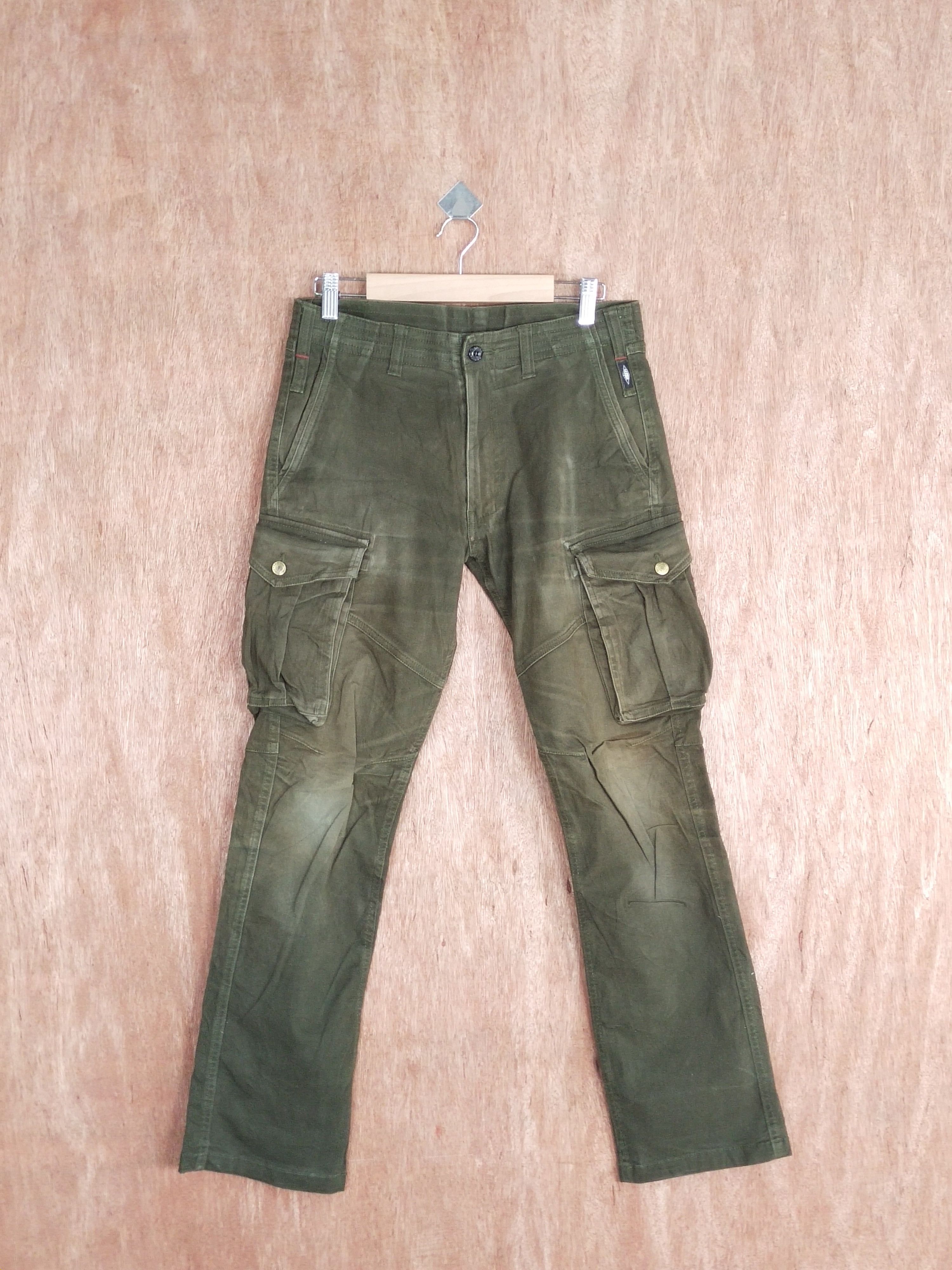 Japanese Brand Geride dark brown multipocket tactical cargo pants #S115 Size US 30 / EU 46 - 1 Thumbnail