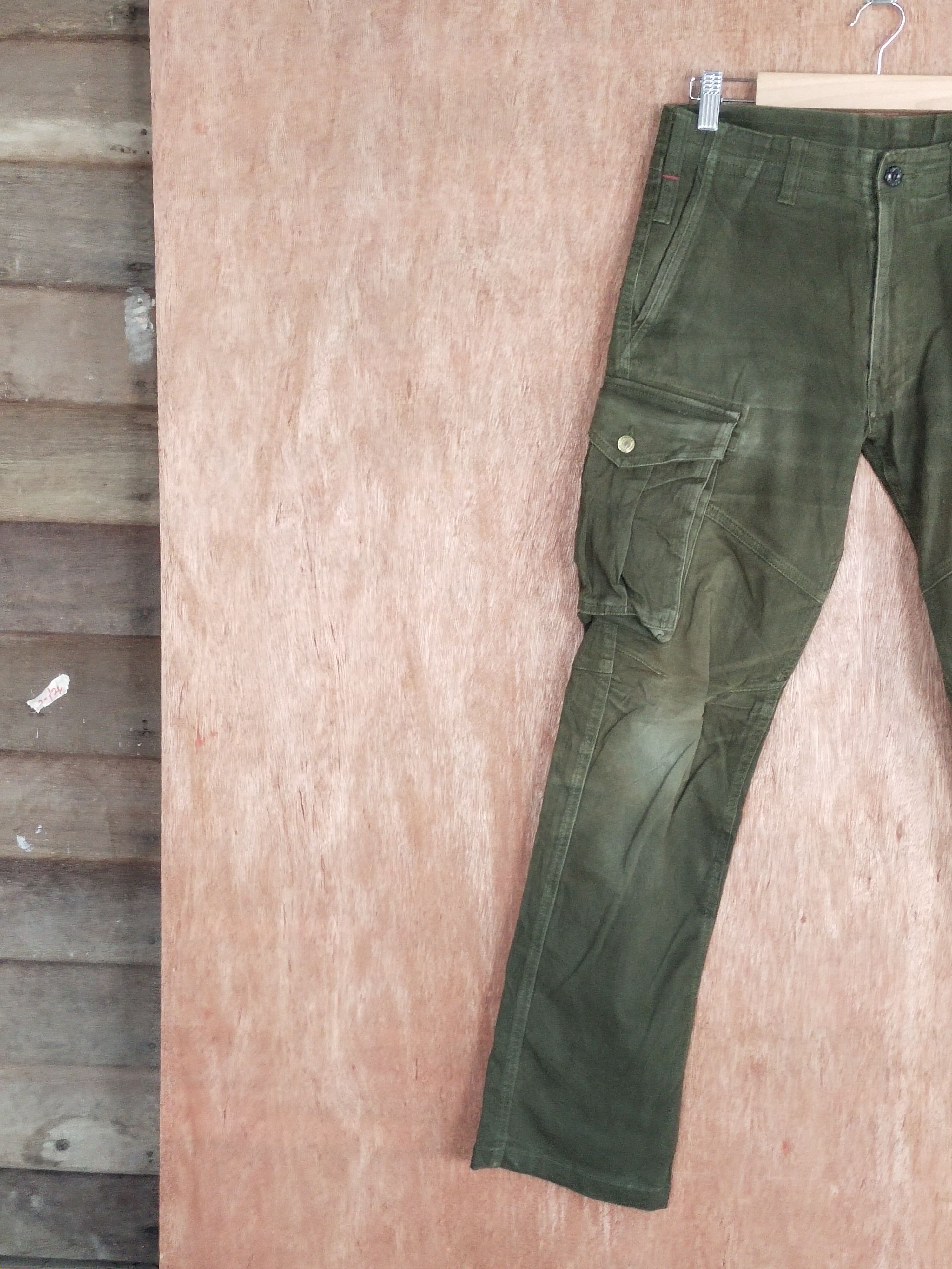 Japanese Brand Geride dark brown multipocket tactical cargo pants #S115 Size US 30 / EU 46 - 3 Thumbnail