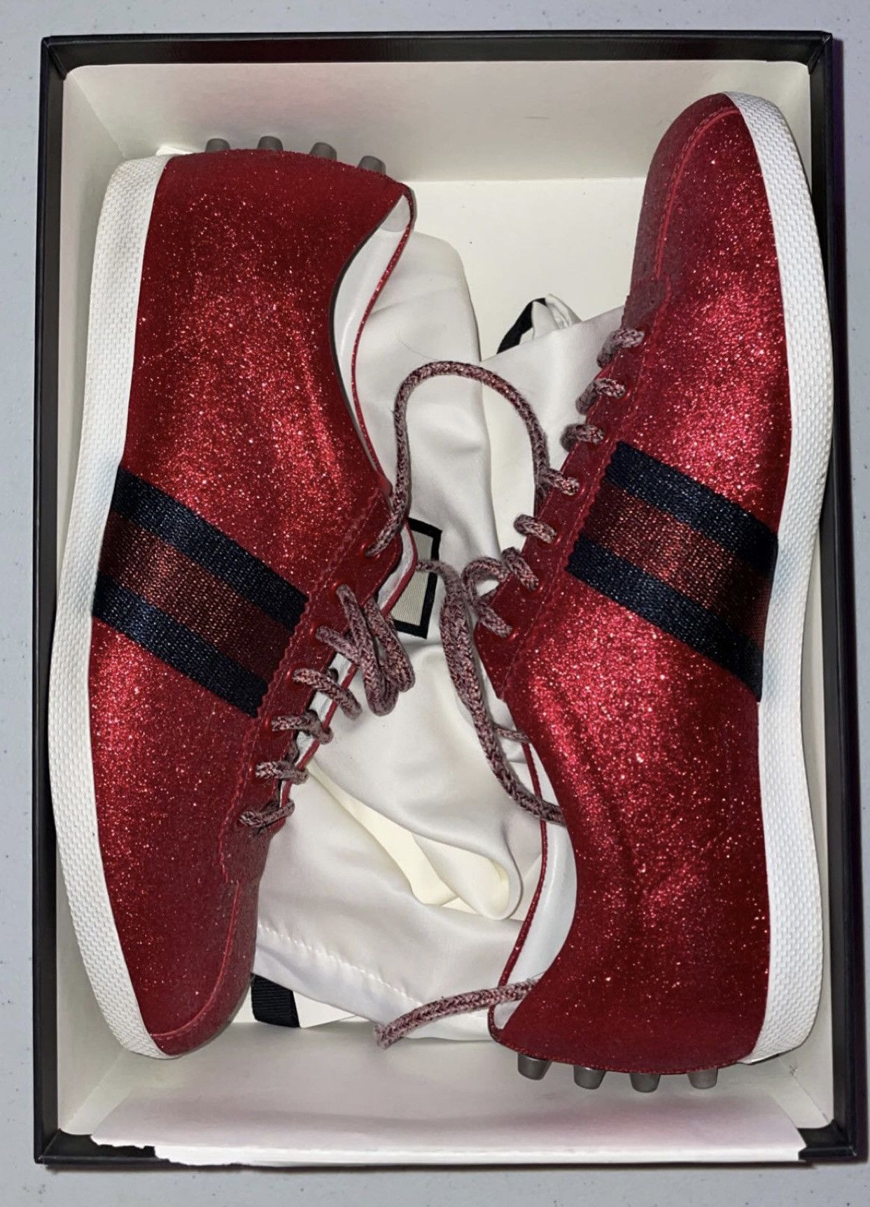 Gucci Gucci Red Glitter Shoes Grailed