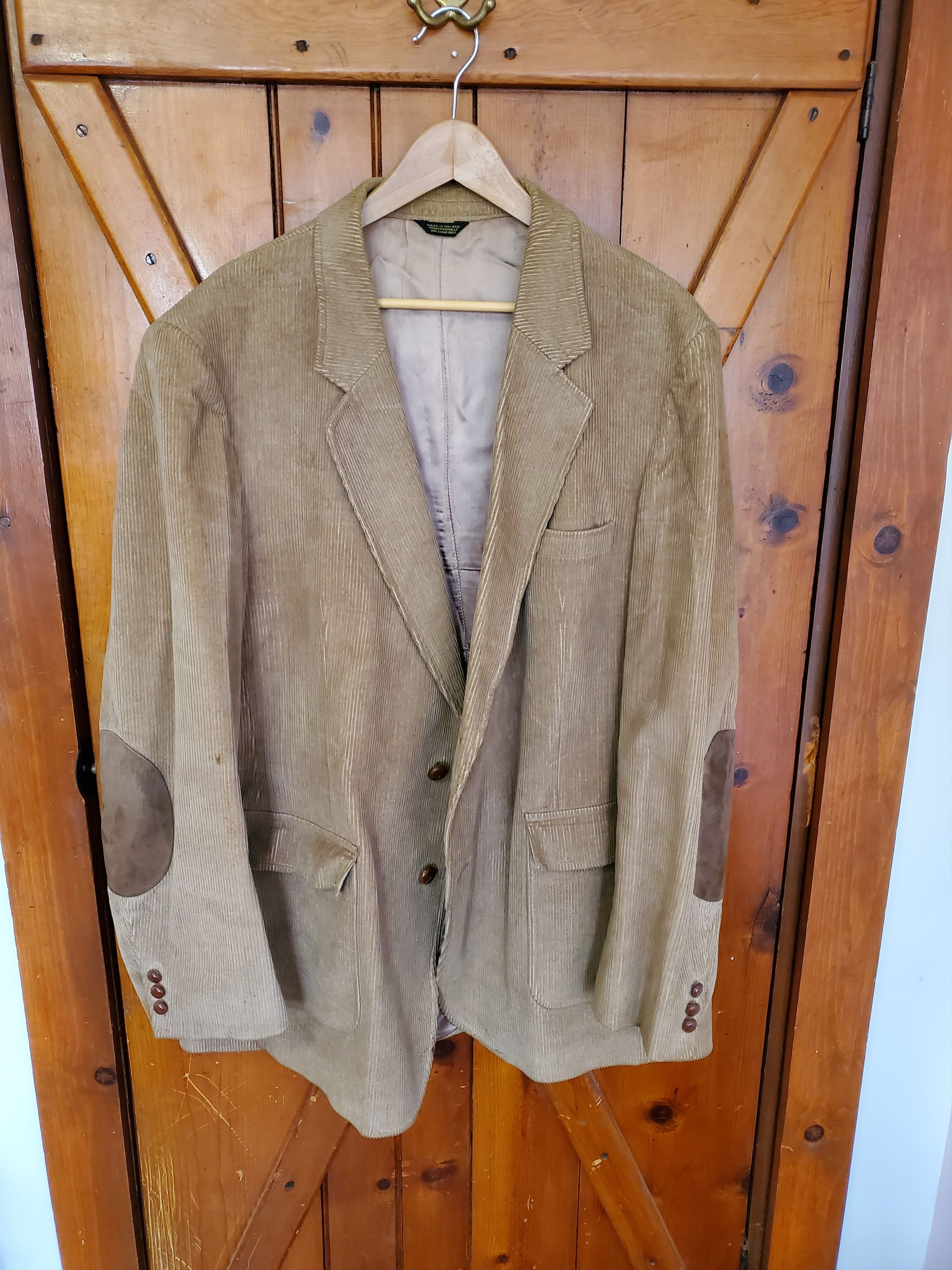 Vintage Corduroy Sport Coat Blazer Garrison Park w/ Patches Size US XL / EU 56 / 4 - 1 Thumbnail