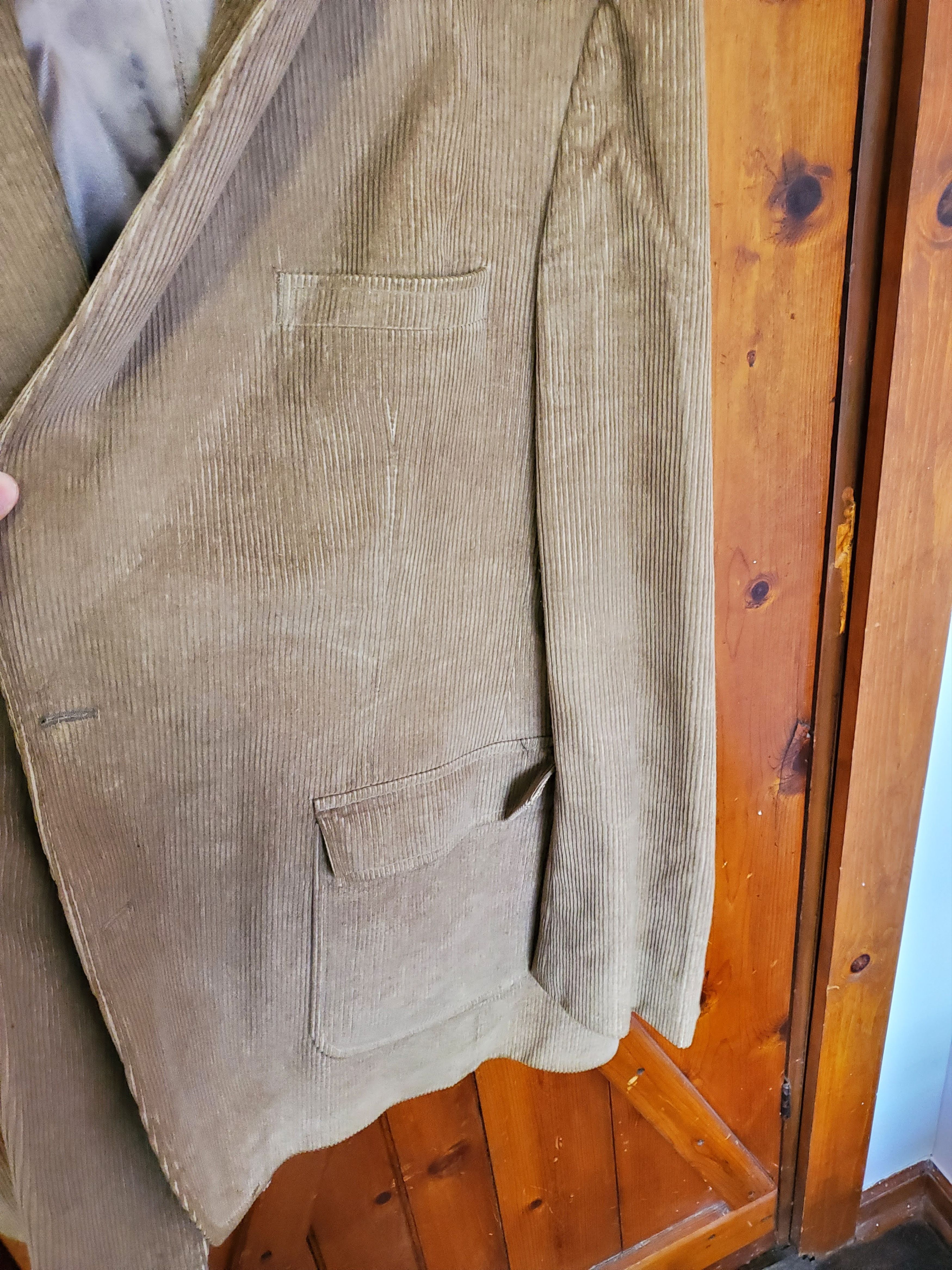 Vintage Corduroy Sport Coat Blazer Garrison Park w/ Patches Size US XL / EU 56 / 4 - 7 Thumbnail