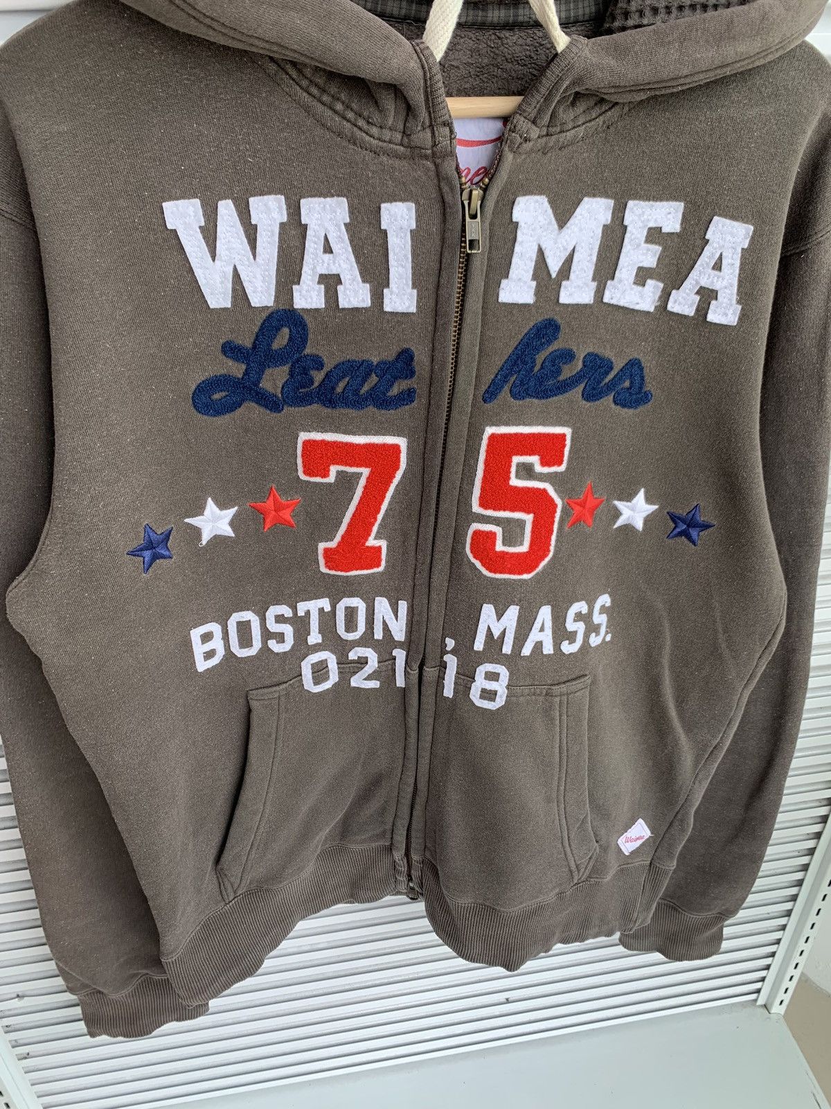 Waimea Waimea Made in Itay Brown Zipper Hoodie Size US L / EU 52-54 / 3 - 3 Thumbnail
