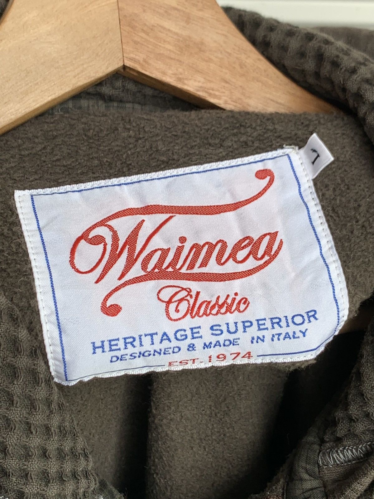 Waimea Waimea Made in Itay Brown Zipper Hoodie Size US L / EU 52-54 / 3 - 6 Thumbnail