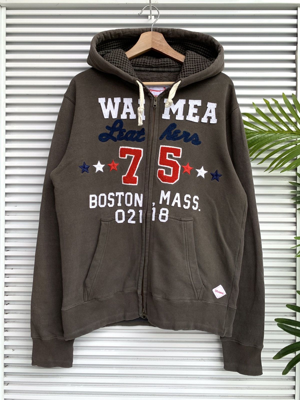 Waimea Waimea Made in Itay Brown Zipper Hoodie Size US L / EU 52-54 / 3 - 1 Thumbnail