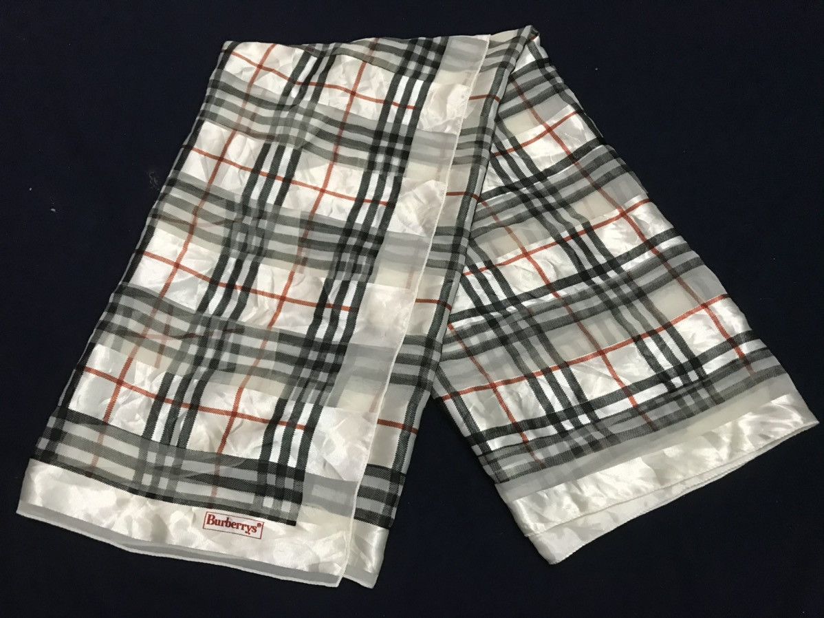 Burberry × Other × Vintage Burberry Nova check Silk Scarf Size ONE SIZE - 5 Thumbnail