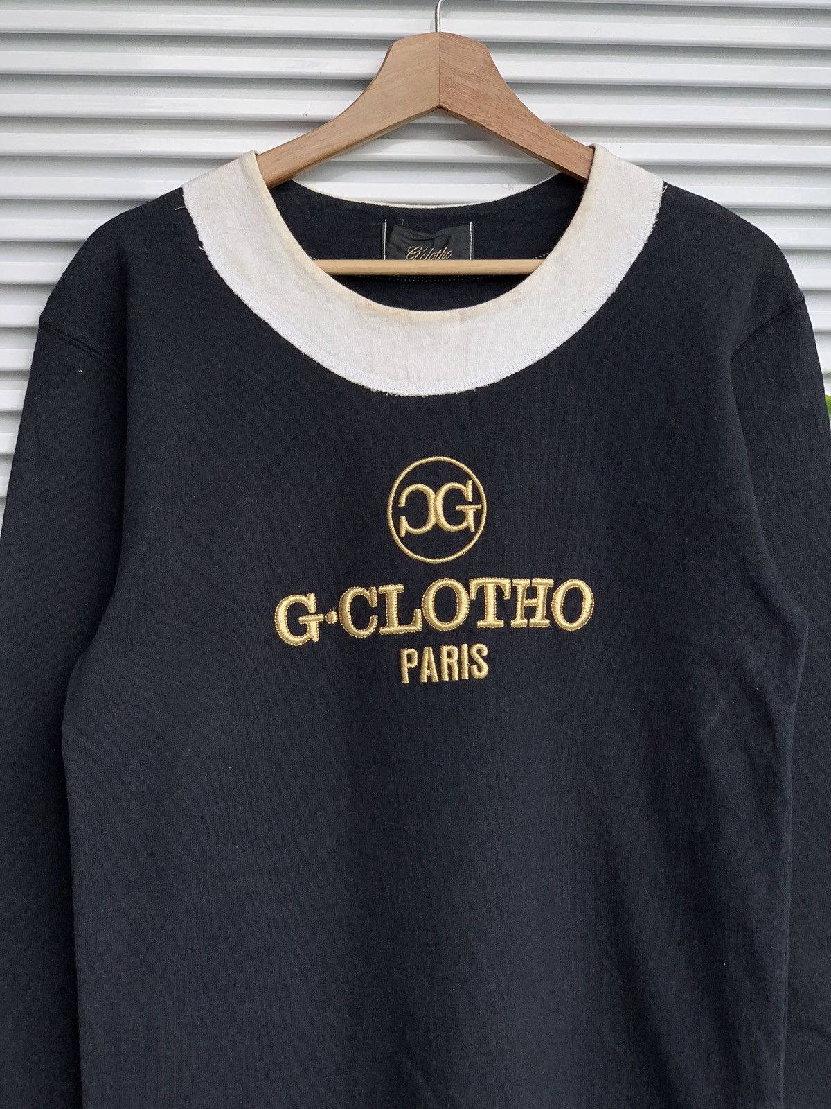 Designer G.Clotho Paris Embroidered Logo Crewneck Sweatshirt Size M / US 6-8 / IT 42-44 - 2 Thumbnail