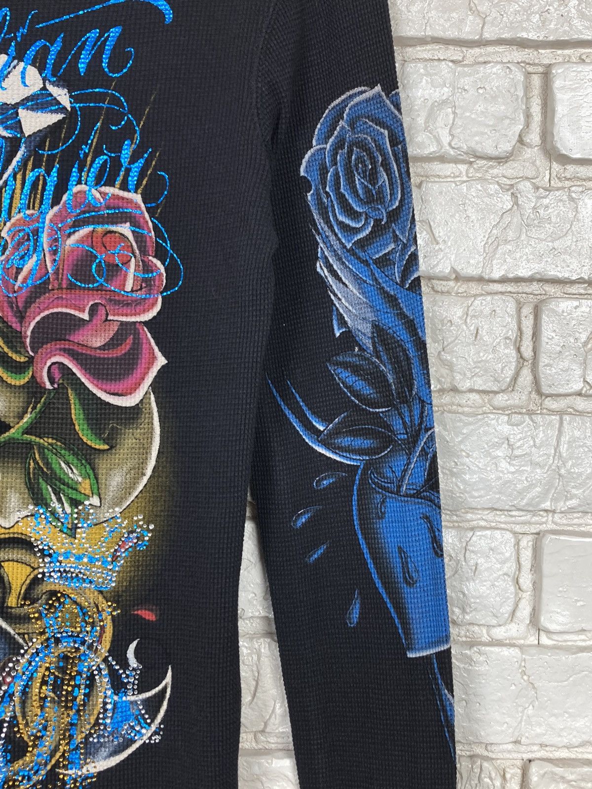 Christian Audigier × Ed Hardy Christian Audigier all over print skulls bird long sleeve Size US M / EU 48-50 / 2 - 7 Thumbnail
