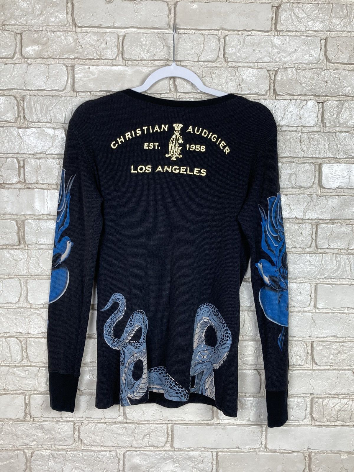 Christian Audigier × Ed Hardy Christian Audigier all over print skulls bird long sleeve Size US M / EU 48-50 / 2 - 6 Thumbnail