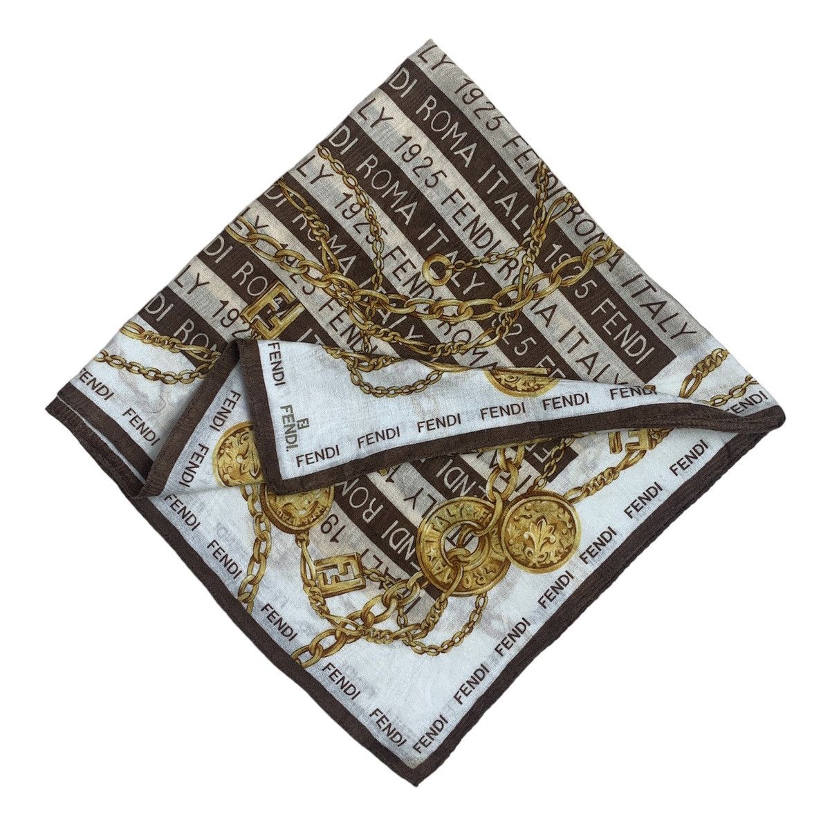 Designer Fendi Handkerchief Pocketsquares Size ONE SIZE - 2 Thumbnail