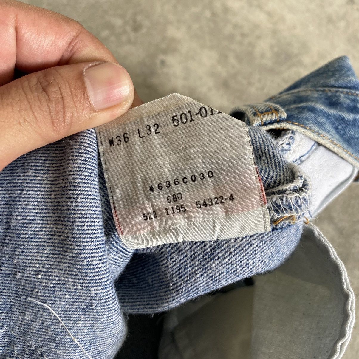 Levi's × Vintage Size 35x31.5 VTG Levi's 501 Stonewashed Blue Jeans Size US 35 - 21 Thumbnail