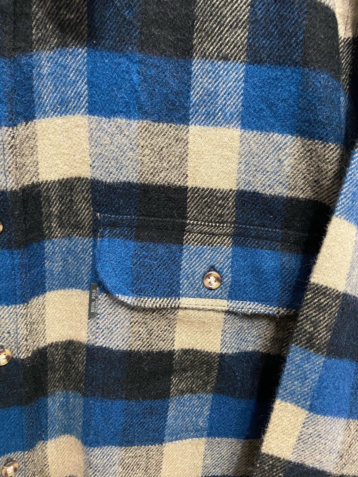 Japanese Brand Vintage Flannel Royal Polo Club double pocket plaid Size US M / EU 48-50 / 2 - 3 Thumbnail