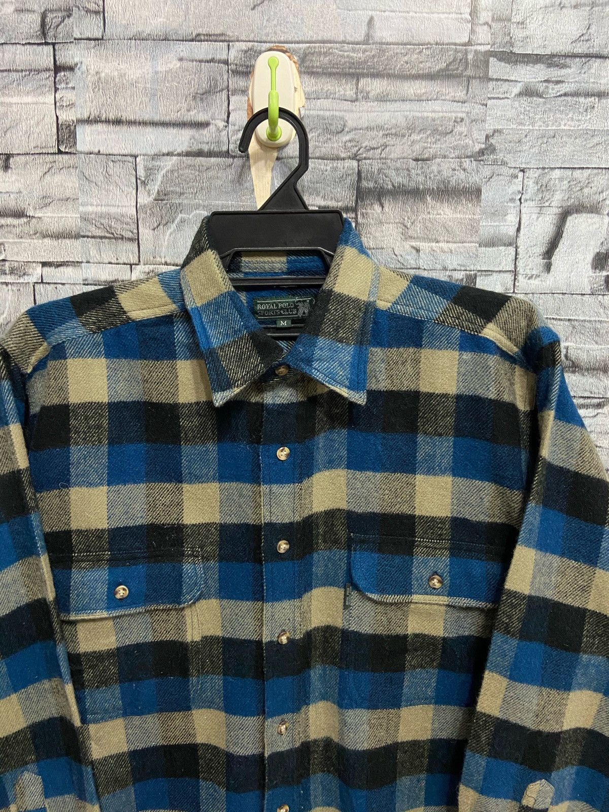 Japanese Brand Vintage Flannel Royal Polo Club double pocket plaid Size US M / EU 48-50 / 2 - 2 Thumbnail