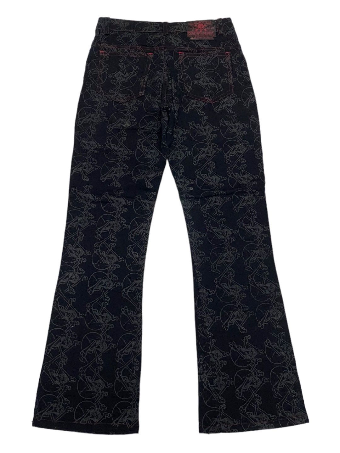 Hysteric Glamour × Japanese Brand 🔥H.ANARCHYISM FOREVER ANARCHY FLARE SKULLS PANT Size US 28 / EU 44 - 2 Thumbnail