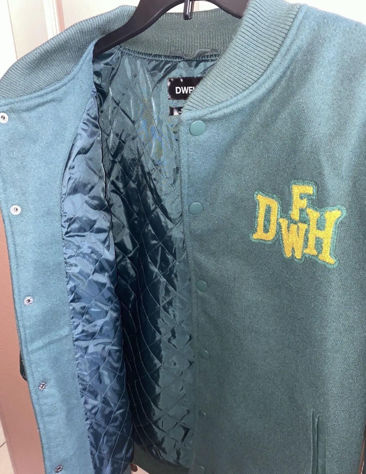 Deathworld varsity green clearance jacket