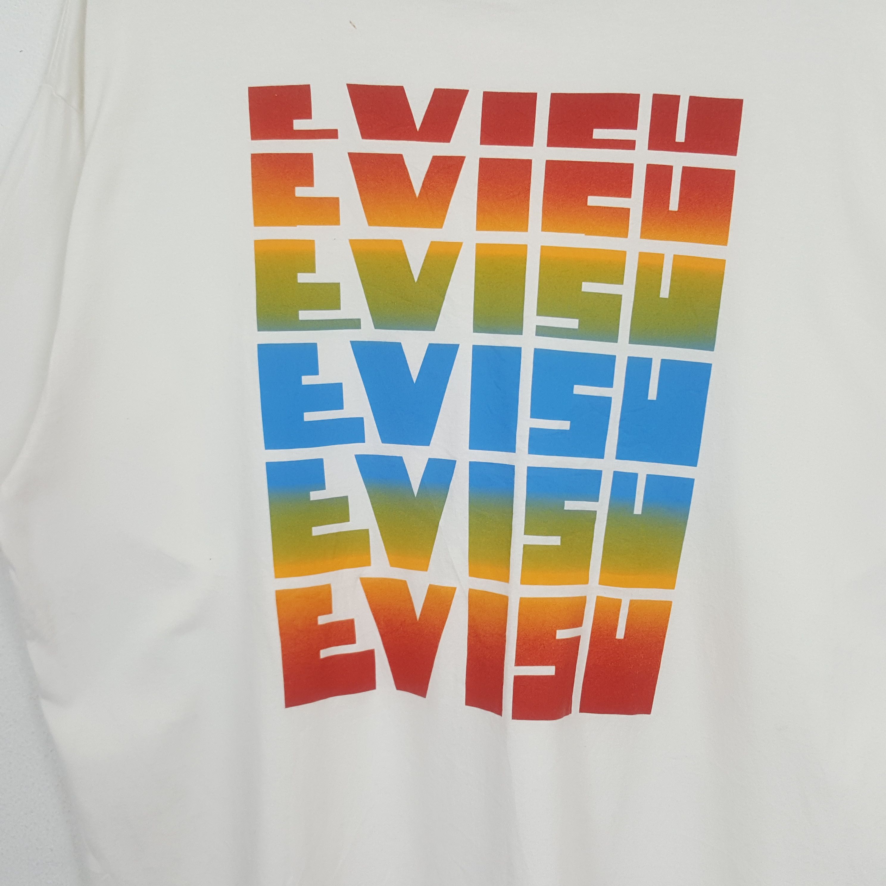 Evisu × Japanese Brand × Vintage Vintage Evisu Japanese Brand Colourfull Spell Out Tshirt Size US XL / EU 56 / 4 - 2 Thumbnail