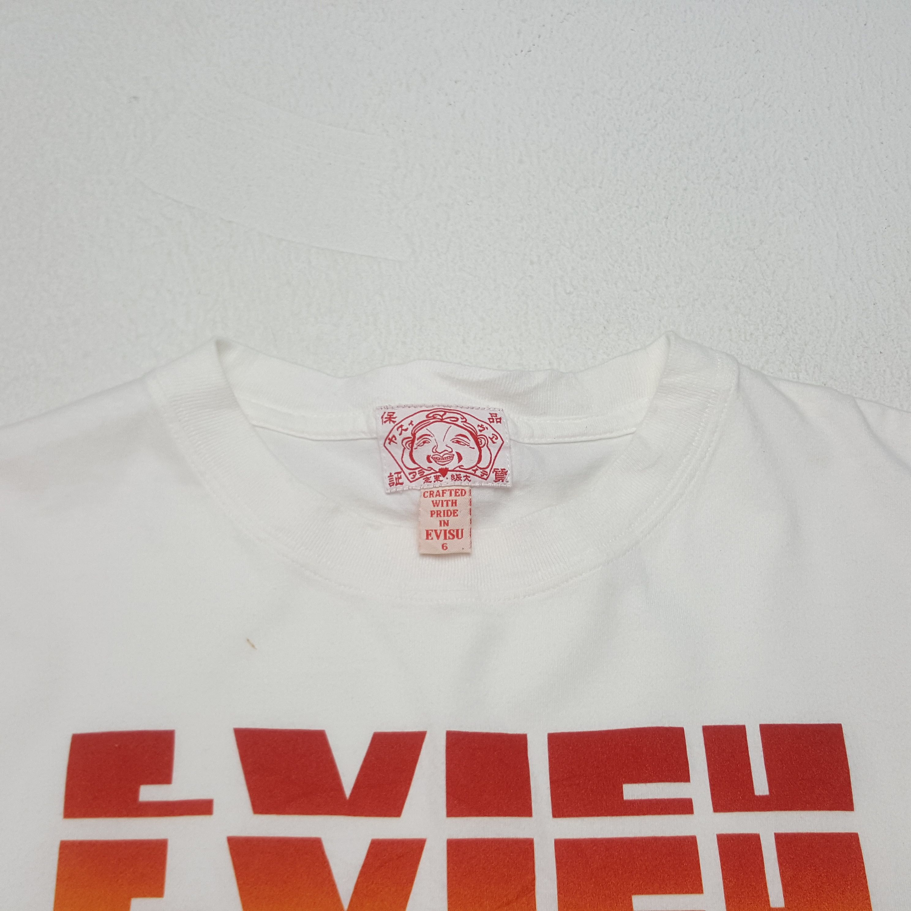 Evisu × Japanese Brand × Vintage Vintage Evisu Japanese Brand Colourfull Spell Out Tshirt Size US XL / EU 56 / 4 - 4 Thumbnail