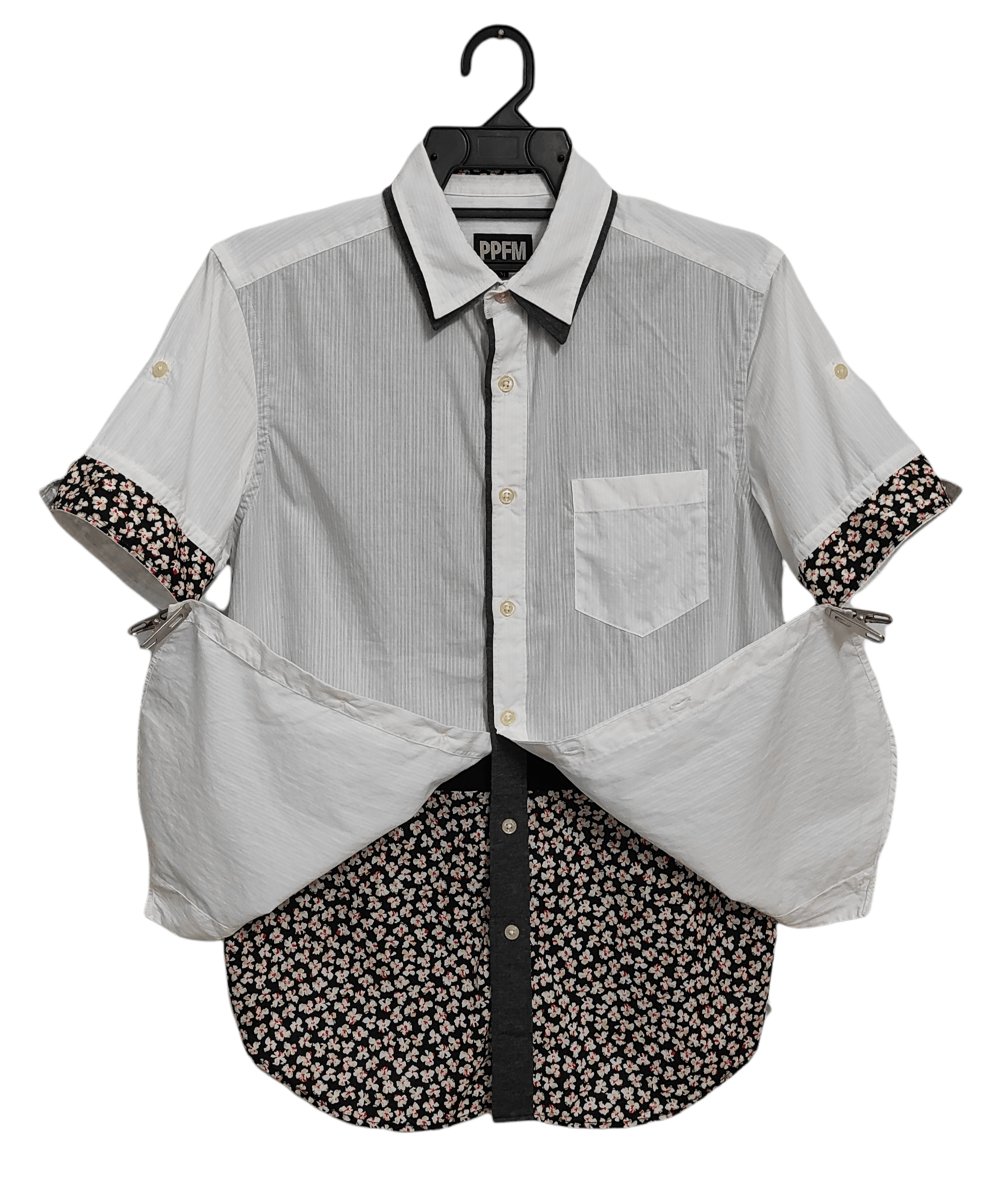 Japanese Brand Archive PPFM Liberty floral double layer button shirt Size US M / EU 48-50 / 2 - 6 Thumbnail
