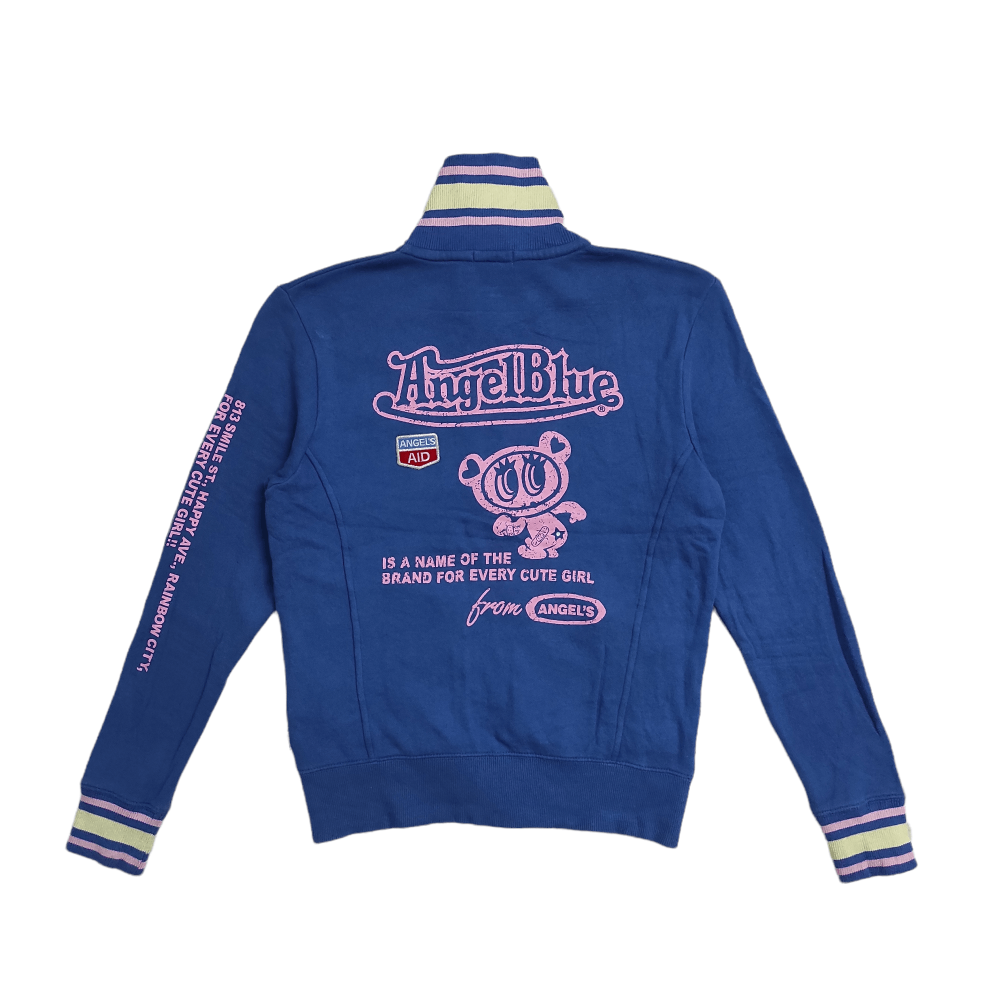 Angel Blue Vintage OG "99-"00 ANGEL BLUE POP GIRLS SWEAT ZIPPER JACKET Size L / US 10 / IT 46 - 2 Thumbnail