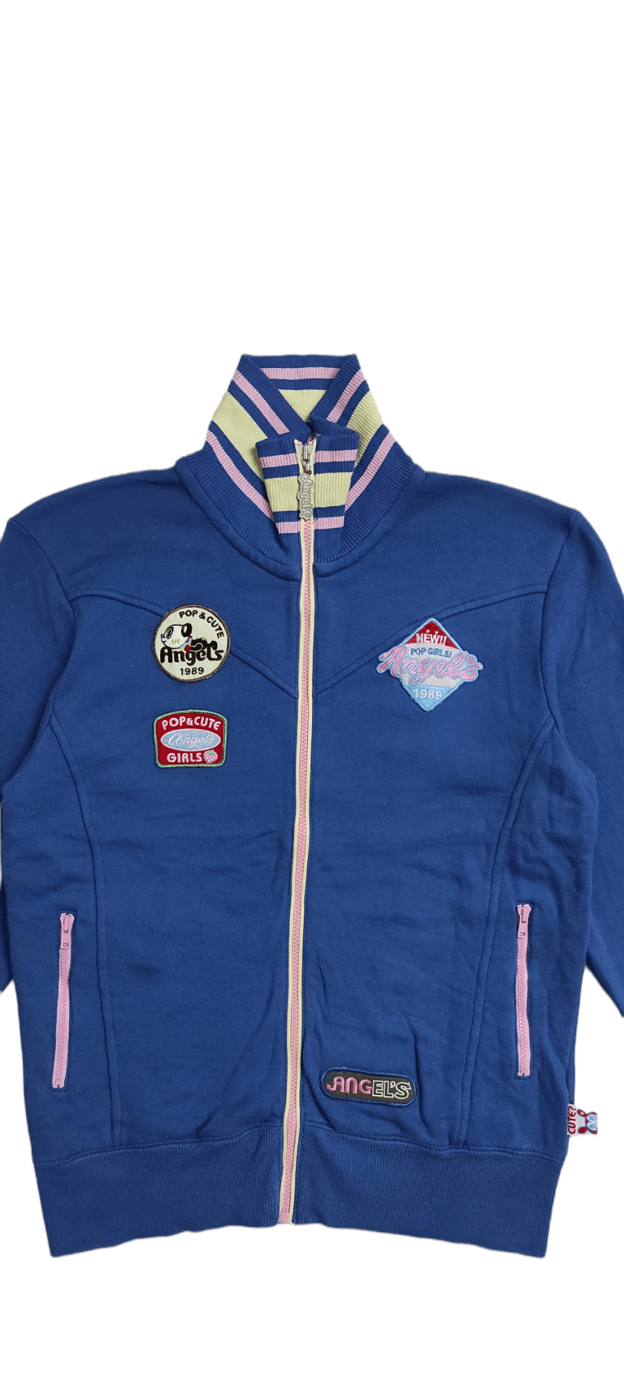Angel Blue Vintage OG "99-"00 ANGEL BLUE POP GIRLS SWEAT ZIPPER JACKET Size L / US 10 / IT 46 - 7 Thumbnail