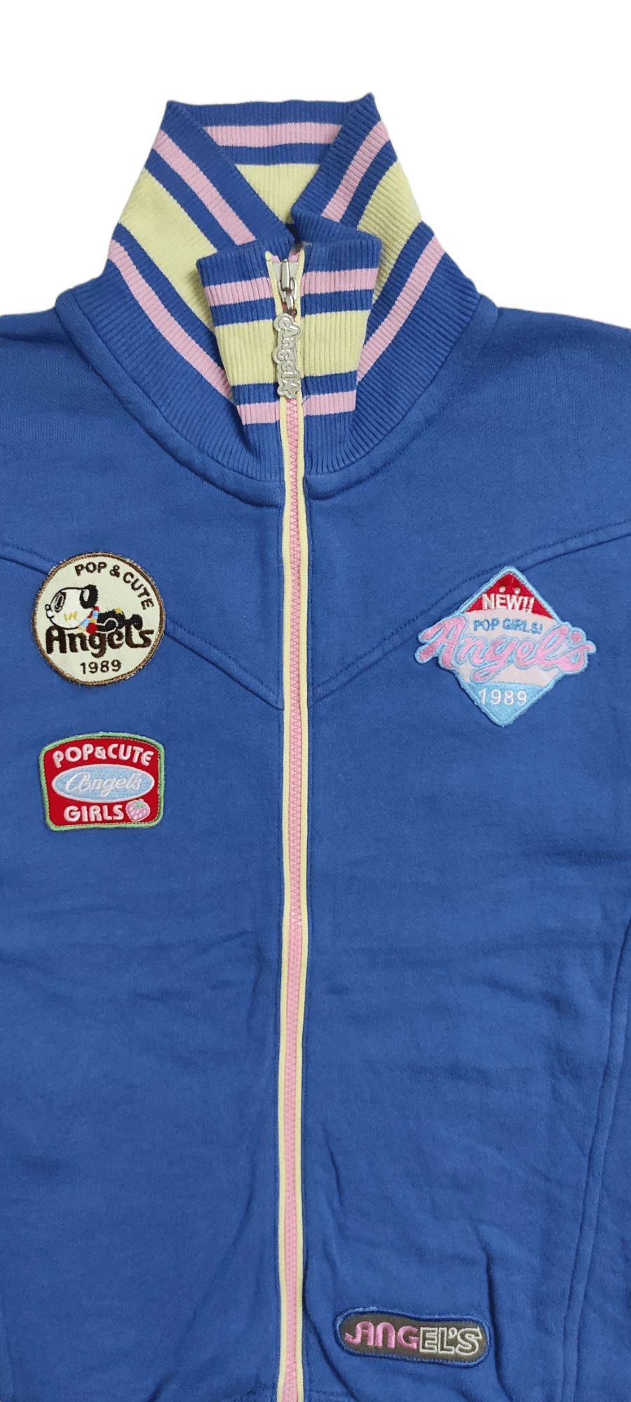 Angel Blue Vintage OG "99-"00 ANGEL BLUE POP GIRLS SWEAT ZIPPER JACKET Size L / US 10 / IT 46 - 14 Thumbnail