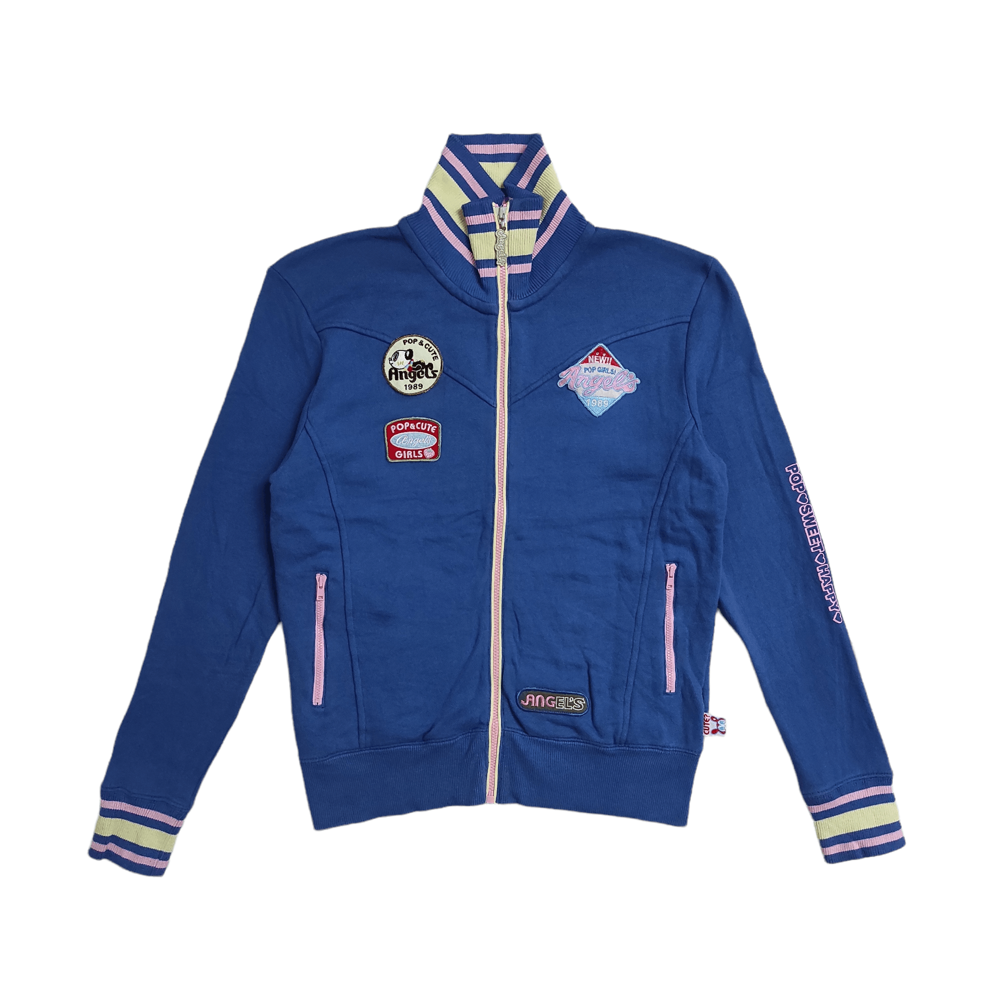 Angel Blue Vintage OG "99-"00 ANGEL BLUE POP GIRLS SWEAT ZIPPER JACKET Size L / US 10 / IT 46 - 1 Thumbnail