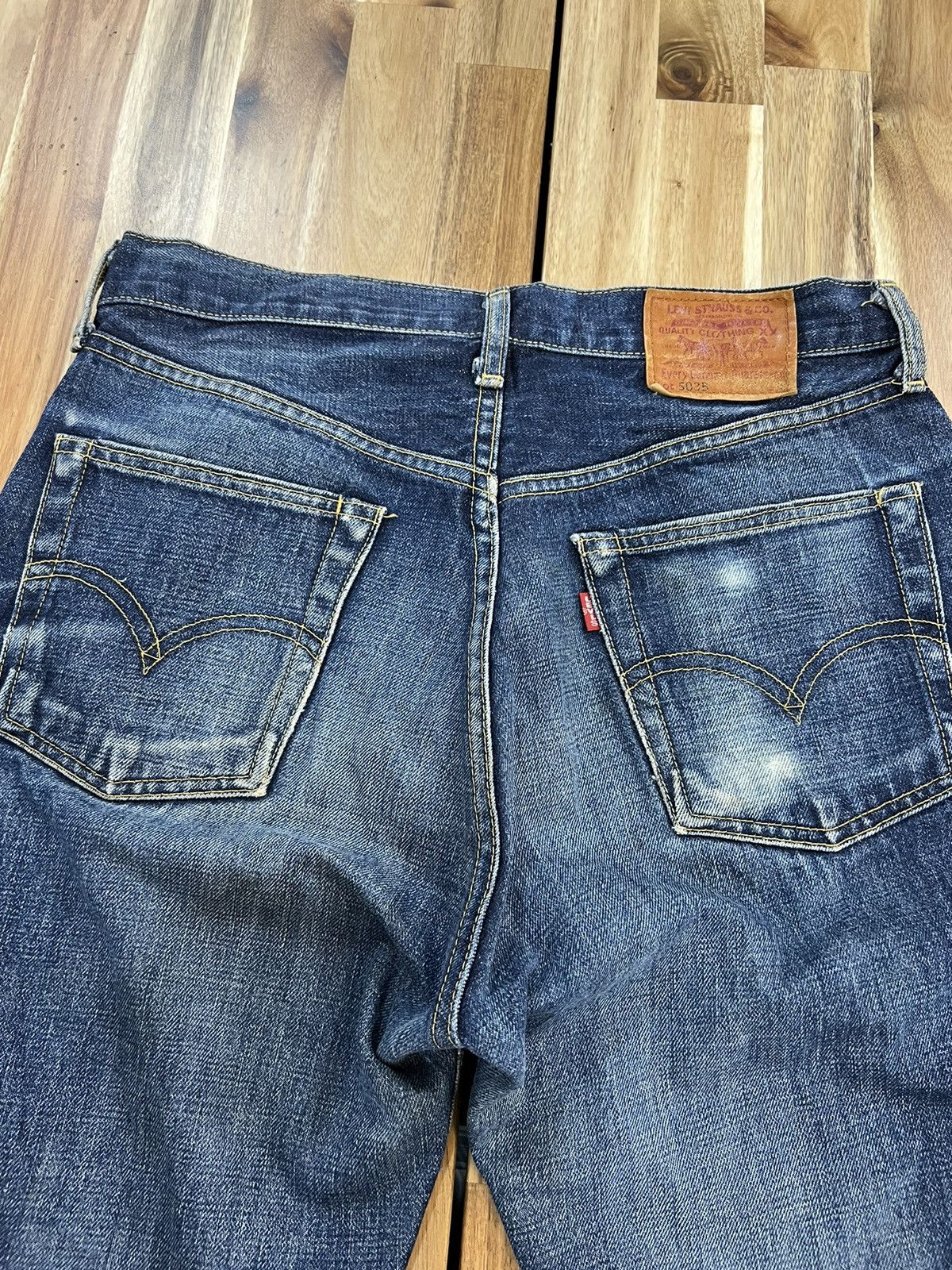 Levi's Vintage Levis 503B Big E Selvedge Denim Jeans Size US 31 - 12 Thumbnail