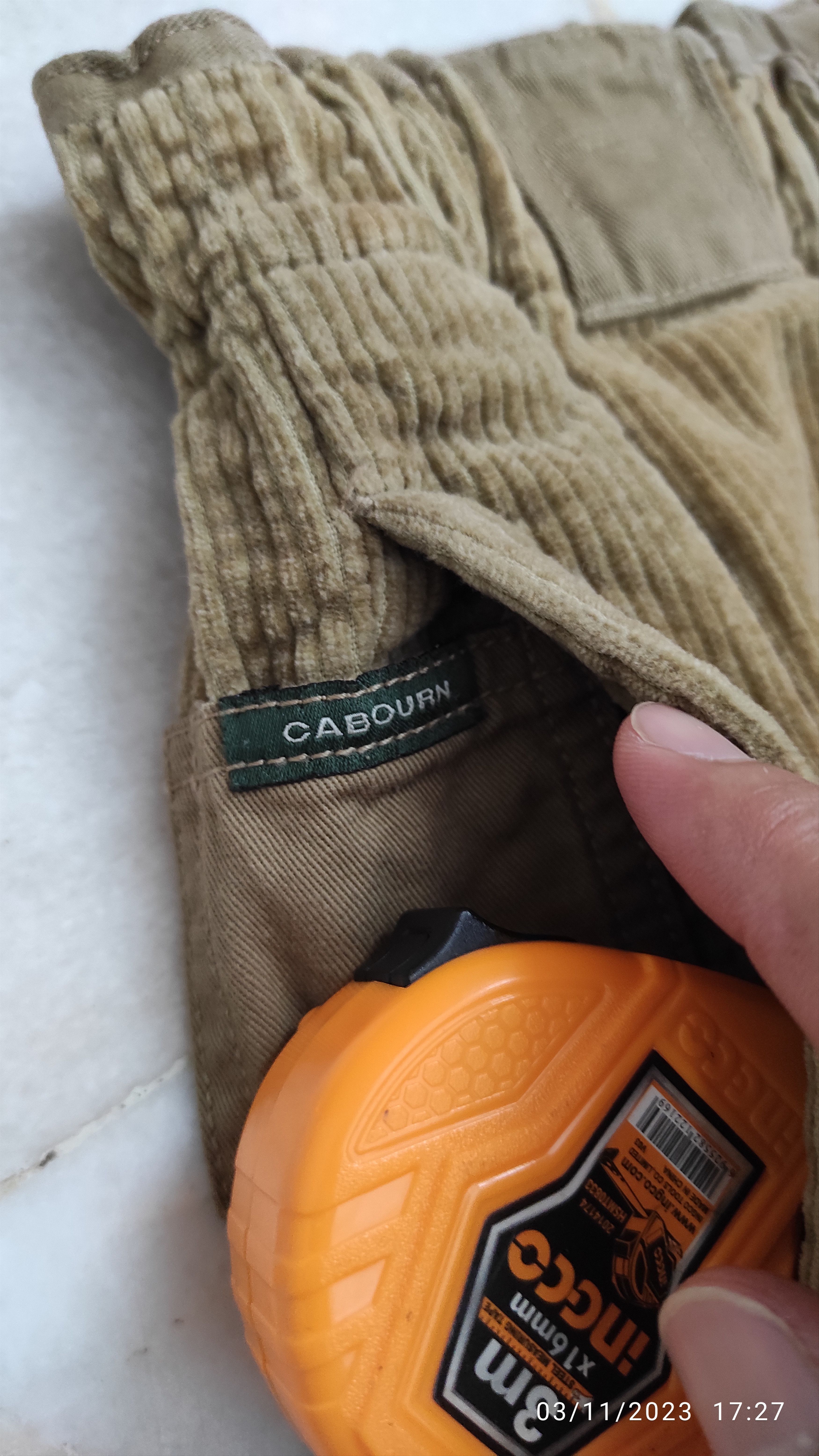 Nigel Cabourn × Vintage Fatigue military drawstring pleats velvet trousers Size US 31 - 13 Thumbnail