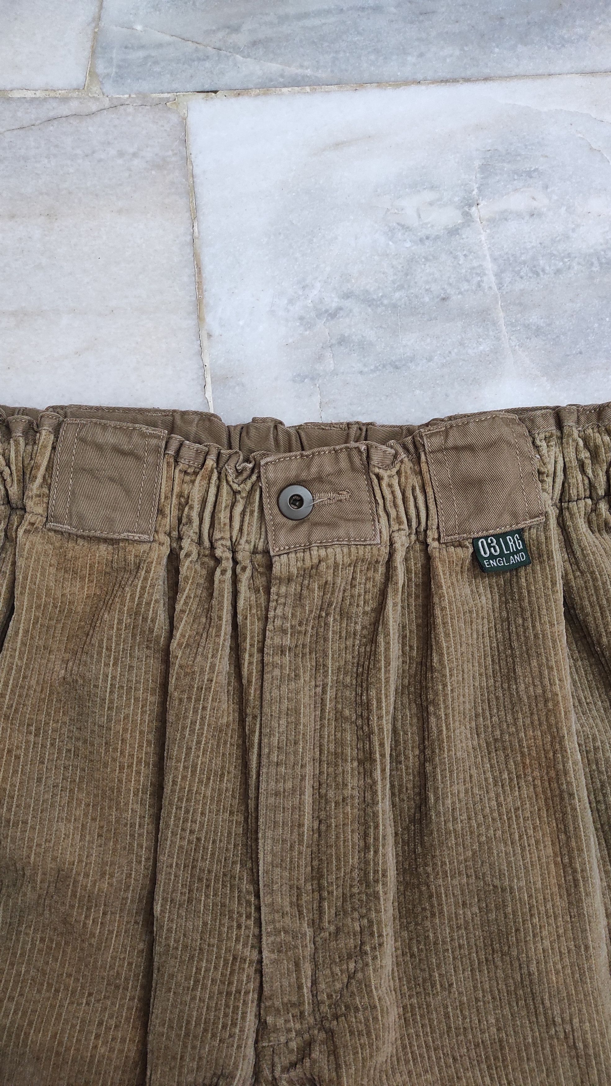 Nigel Cabourn × Vintage Fatigue military drawstring pleats velvet trousers Size US 31 - 7 Thumbnail