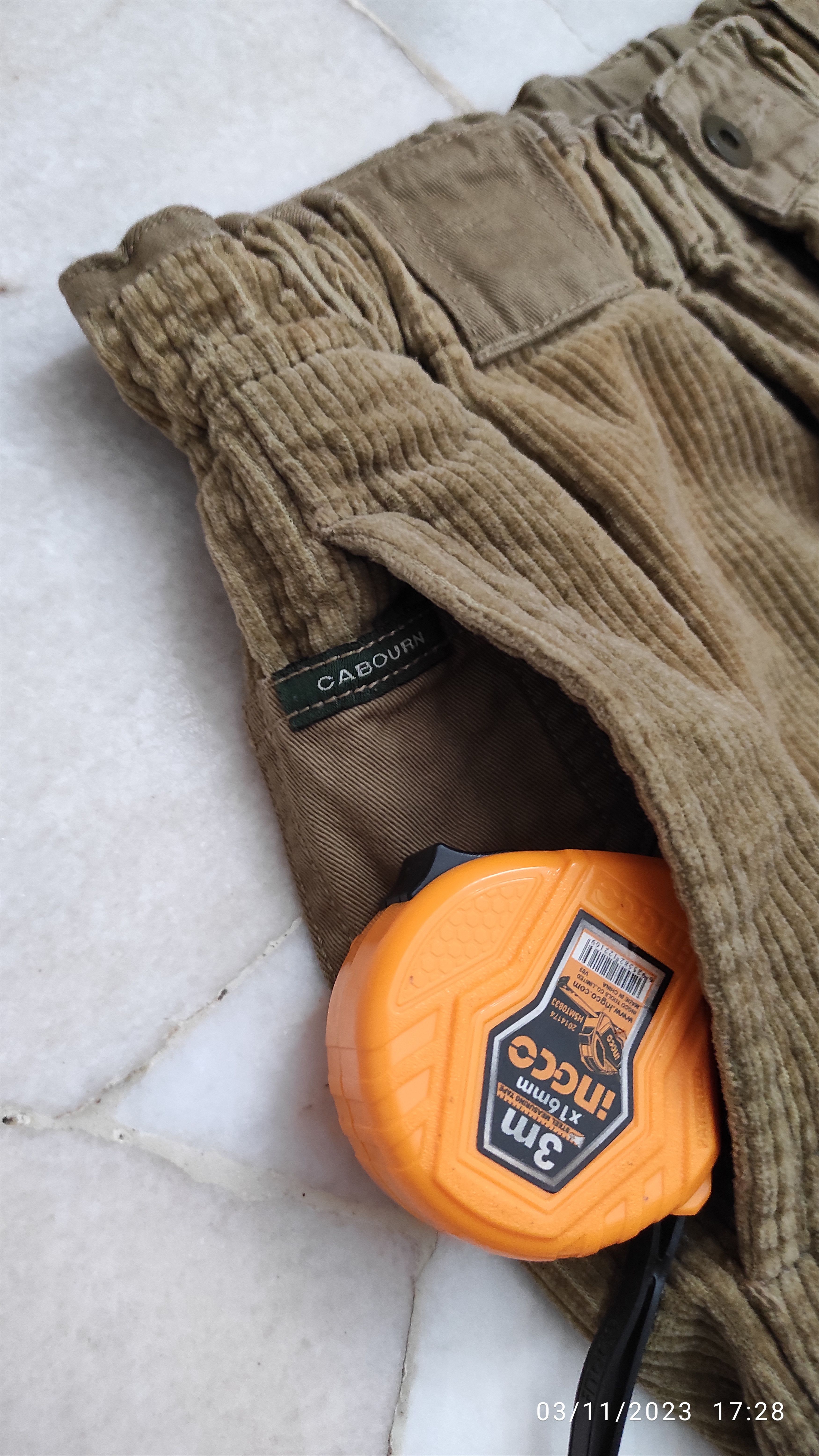 Nigel Cabourn × Vintage Fatigue military drawstring pleats velvet trousers Size US 31 - 12 Thumbnail