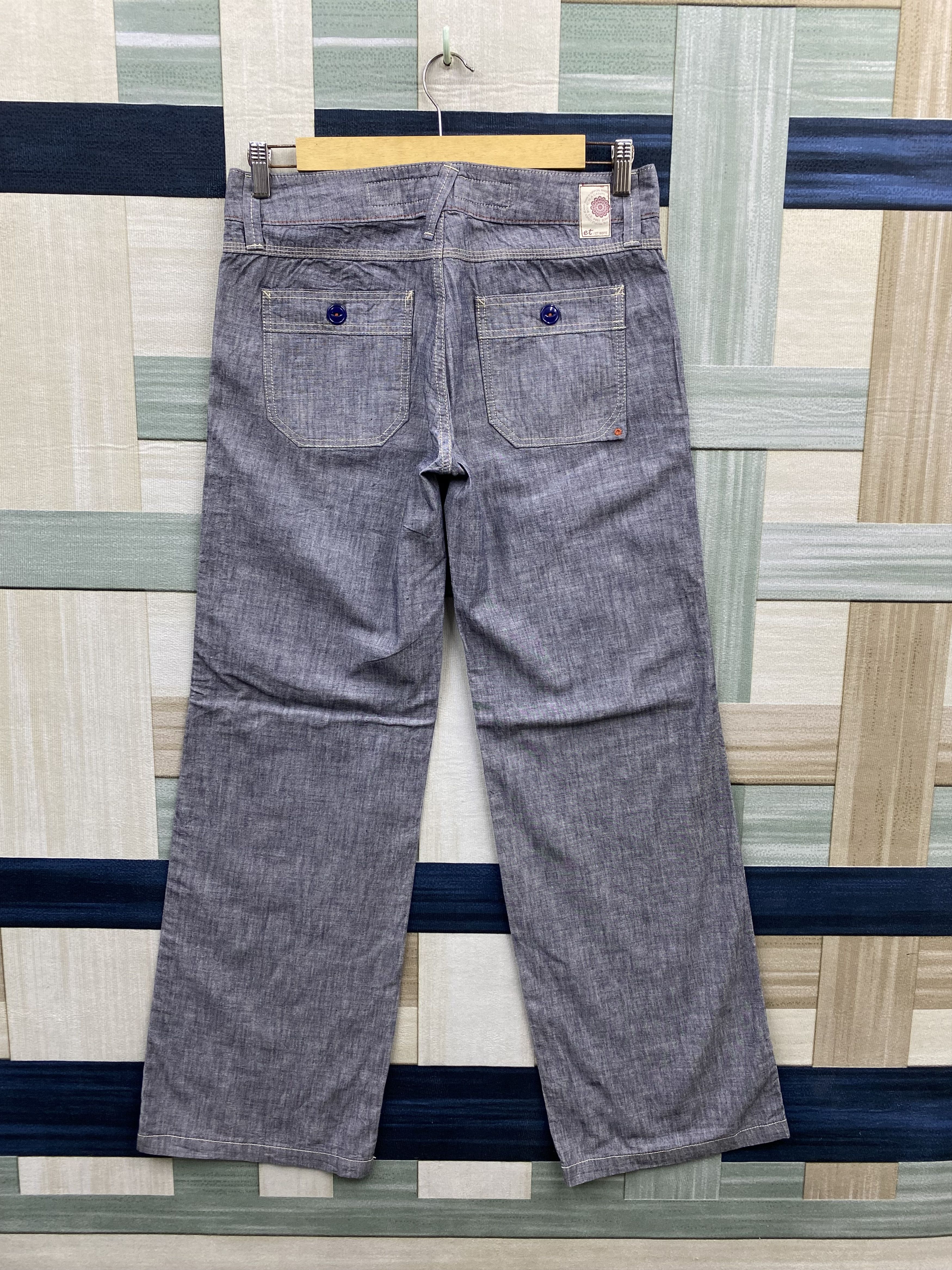 Japanese Brand Japanese Brand Blue Way Et Boite Chambray Baker Pant Size US 32 / EU 48 - 2 Thumbnail