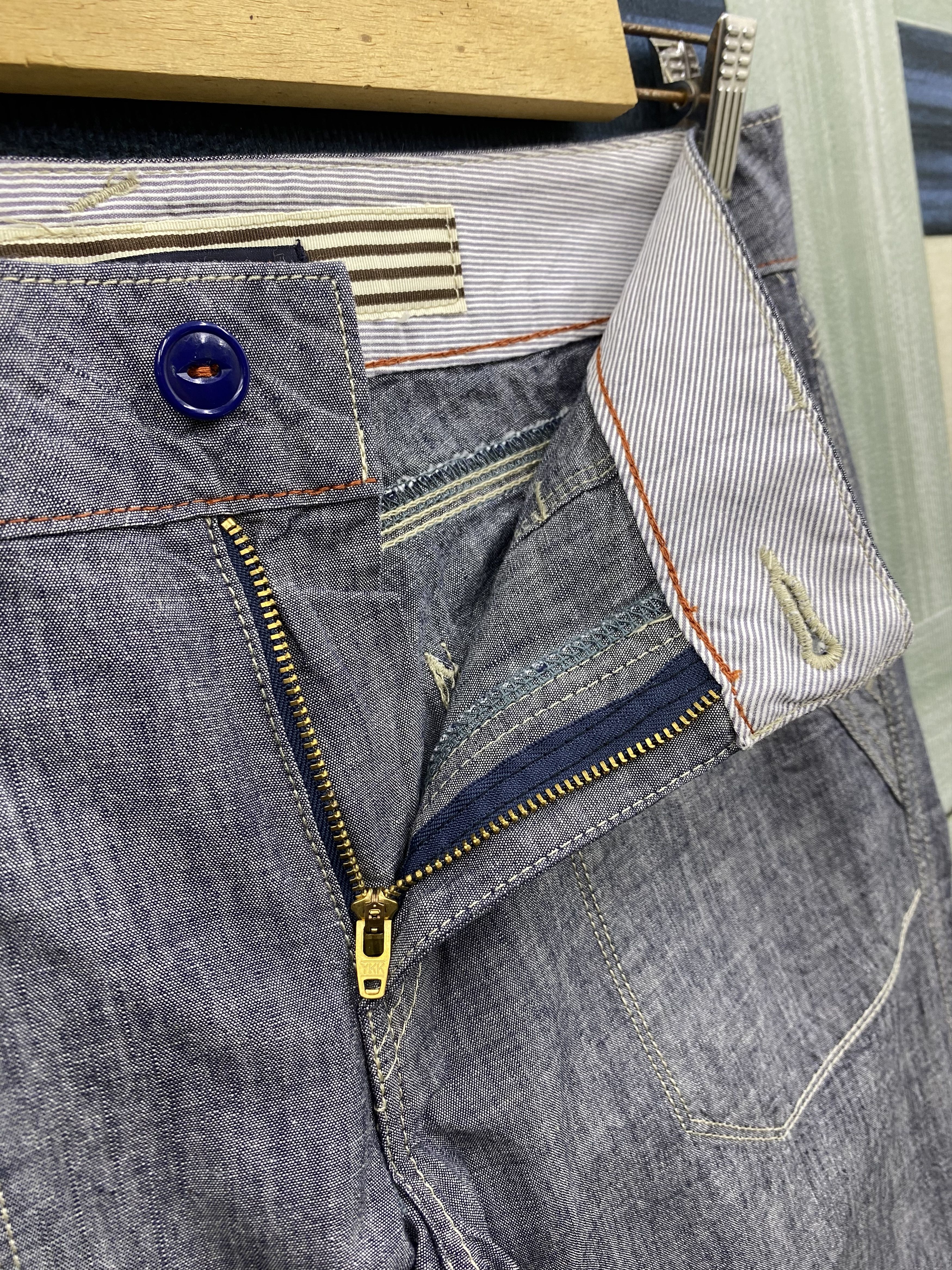 Japanese Brand Japanese Brand Blue Way Et Boite Chambray Baker Pant Size US 32 / EU 48 - 11 Thumbnail