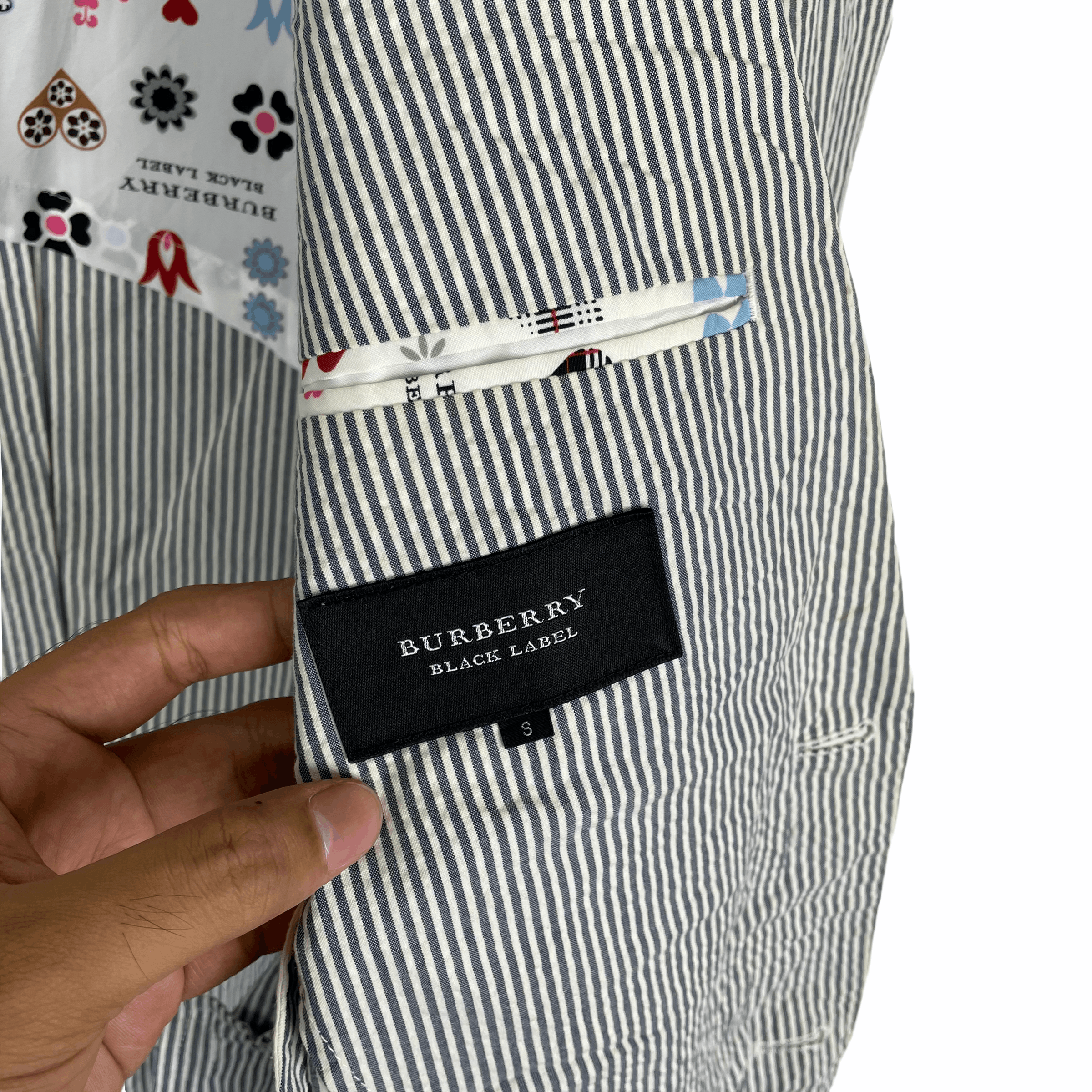 Burberry BURBERRY BLACK LABEL Tartan Hickory Stripes Blazer Jacket Size 34S - 6 Thumbnail