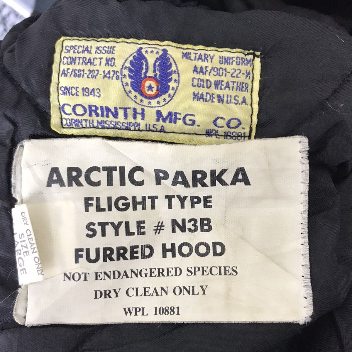 Other 80s CORINTH MFG ARCTIC Parka Flight Airforce Jacket Army Size US XL / EU 56 / 4 - 3 Thumbnail