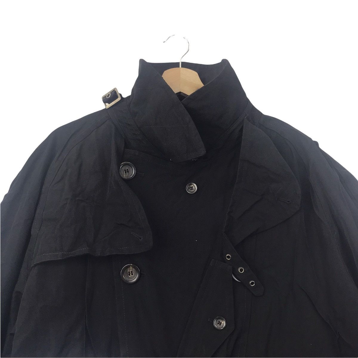 Emporio Armani EMPORIO ARMANI ITALY Linea Napoli Black OvercoatJacket Size US XL / EU 56 / 4 - 2 Thumbnail