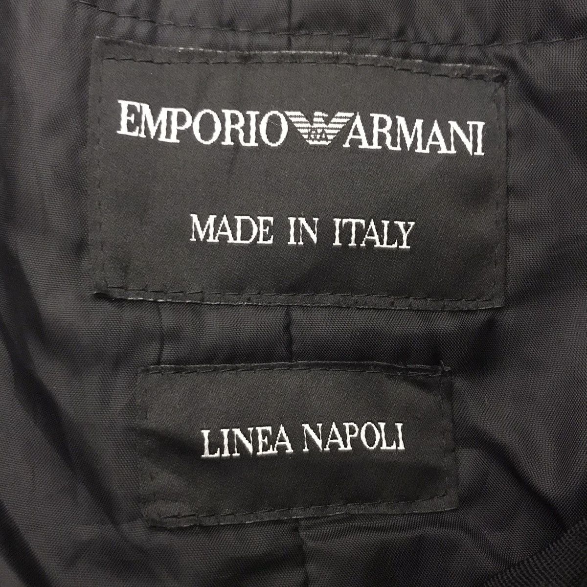 Emporio Armani EMPORIO ARMANI ITALY Linea Napoli Black OvercoatJacket Size US XL / EU 56 / 4 - 3 Thumbnail