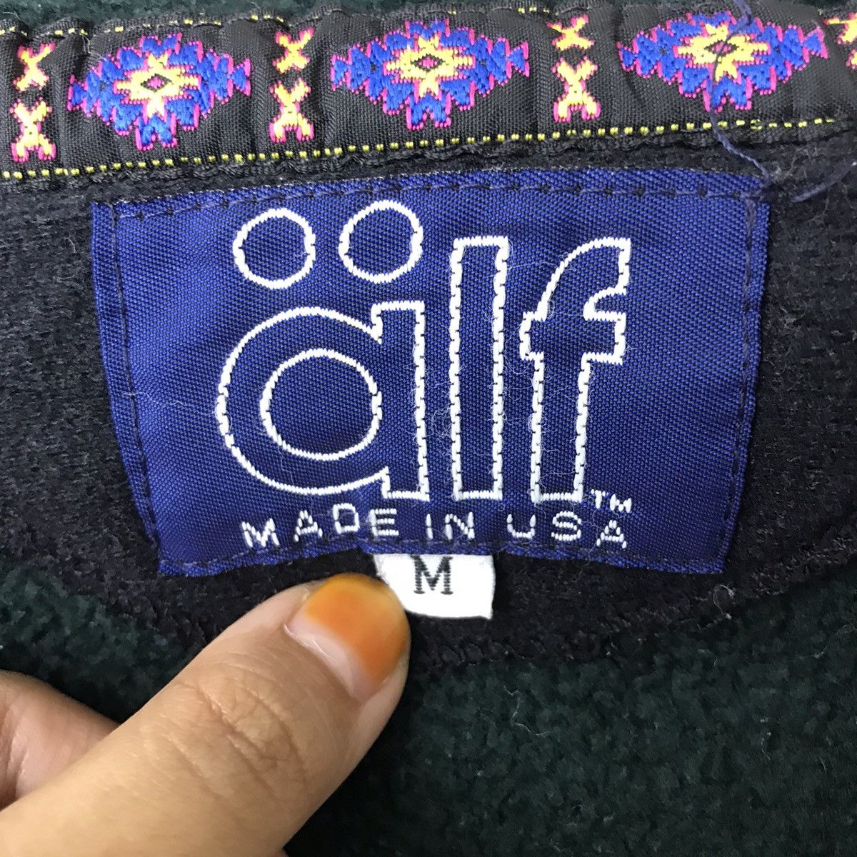 Vintage Vintage 80s ALF NAVAJO NATIVE Urban Fleece Jacket Sherpa Size US M / EU 48-50 / 2 - 3 Thumbnail