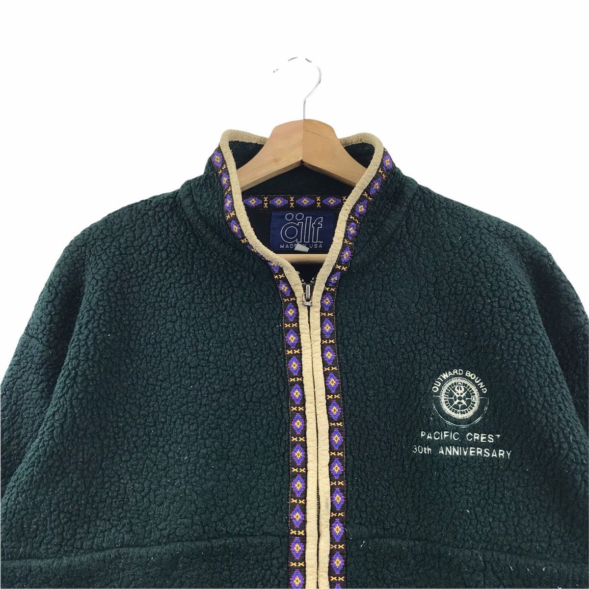 Vintage Vintage 80s ALF NAVAJO NATIVE Urban Fleece Jacket Sherpa Size US M / EU 48-50 / 2 - 2 Thumbnail