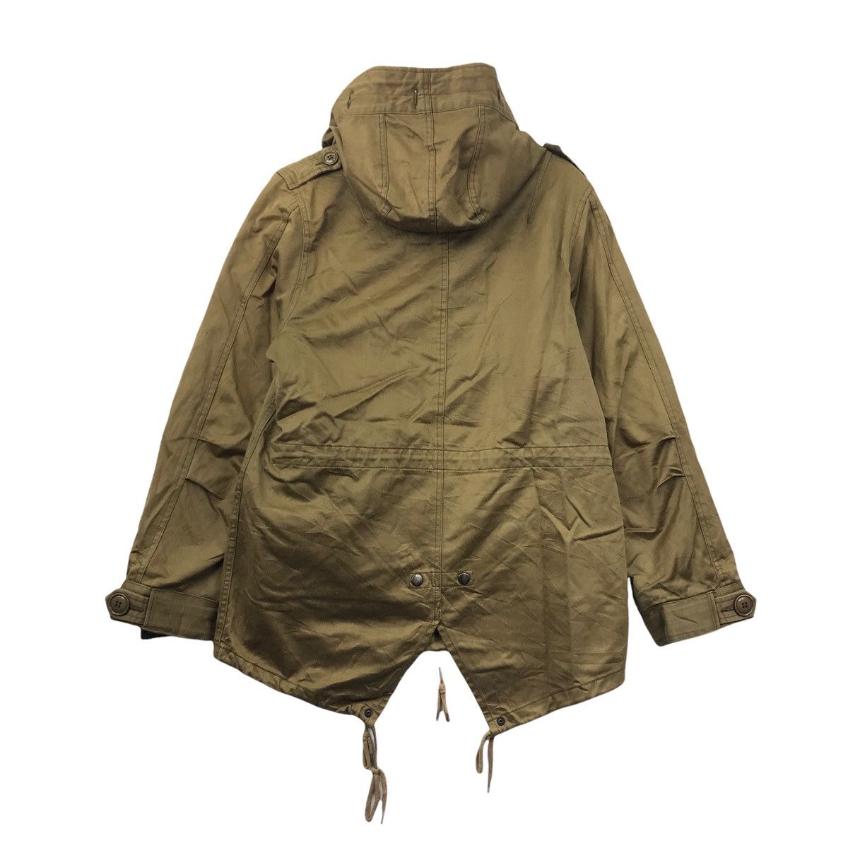 Vintage HOUSTON INC Japan Army Fish Tail Parka Hoodie Jacket Size US M / EU 48-50 / 2 - 3 Thumbnail