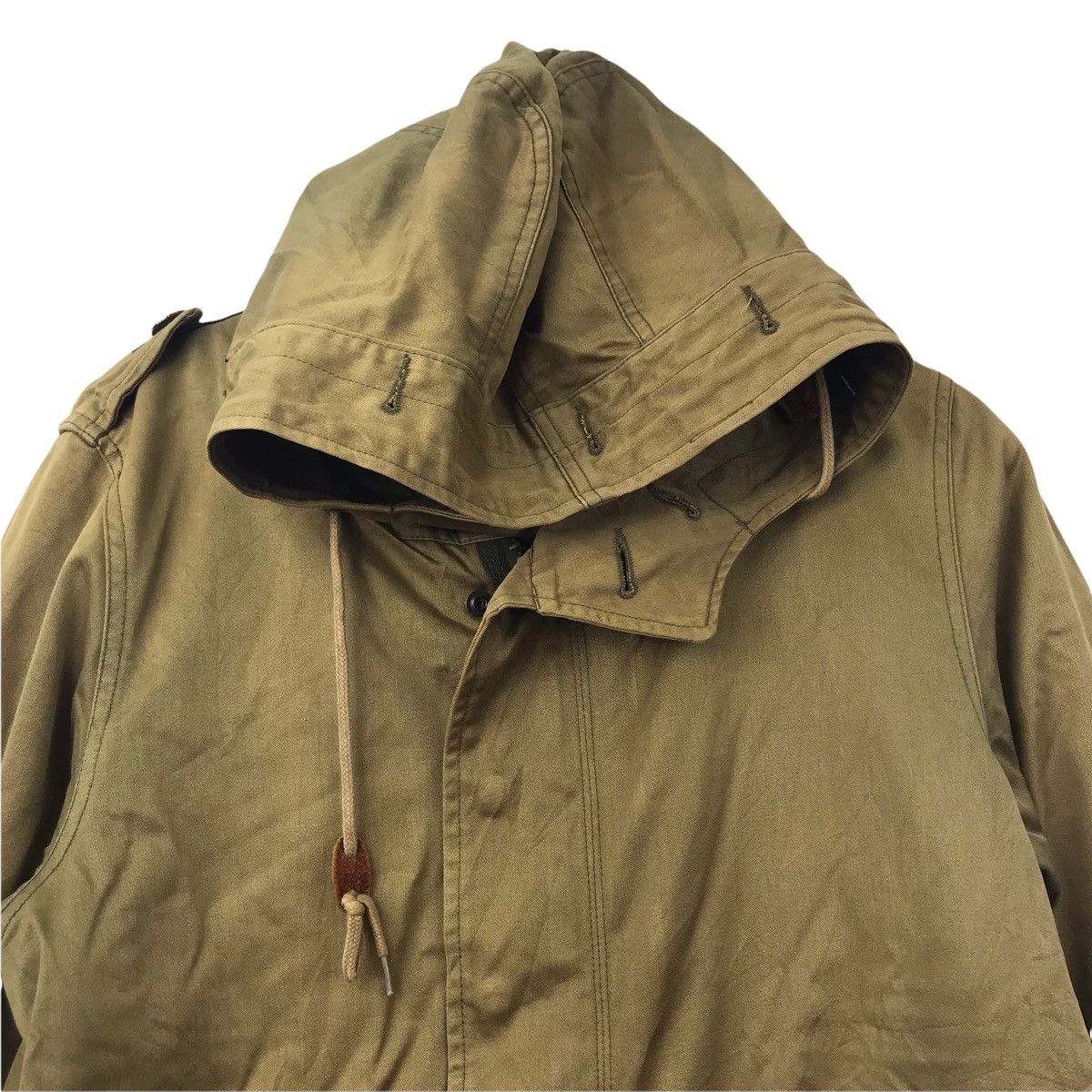 Vintage HOUSTON INC Japan Army Fish Tail Parka Hoodie Jacket Size US M / EU 48-50 / 2 - 2 Thumbnail