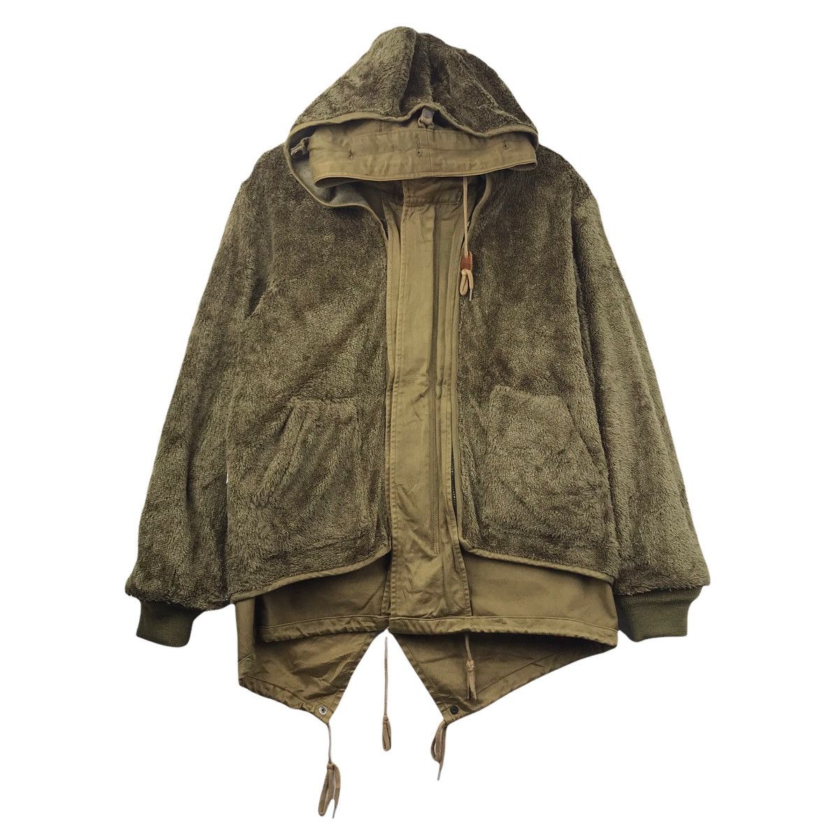 Vintage HOUSTON INC Japan Army Fish Tail Parka Hoodie Jacket Size US M / EU 48-50 / 2 - 4 Thumbnail