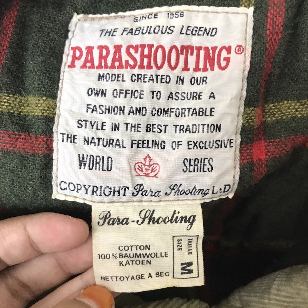 Vintage Vintage PARASHOOTING World Series Outdoor Leather Jacket Size US M / EU 48-50 / 2 - 3 Thumbnail