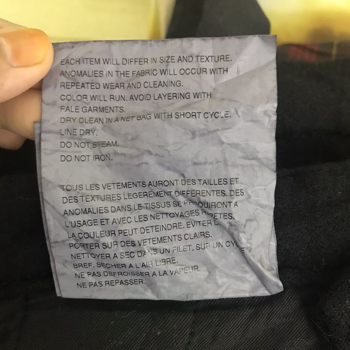 Comme des Garcons AD2001 COMME DES GARCONS Homme Plus Cdg Check Wool Pant Size US 31 - 9 Thumbnail