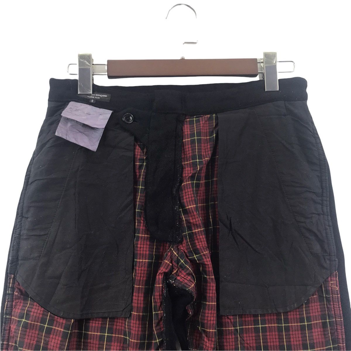 Comme des Garcons AD2001 COMME DES GARCONS Homme Plus Cdg Check Wool Pant Size US 31 - 2 Thumbnail